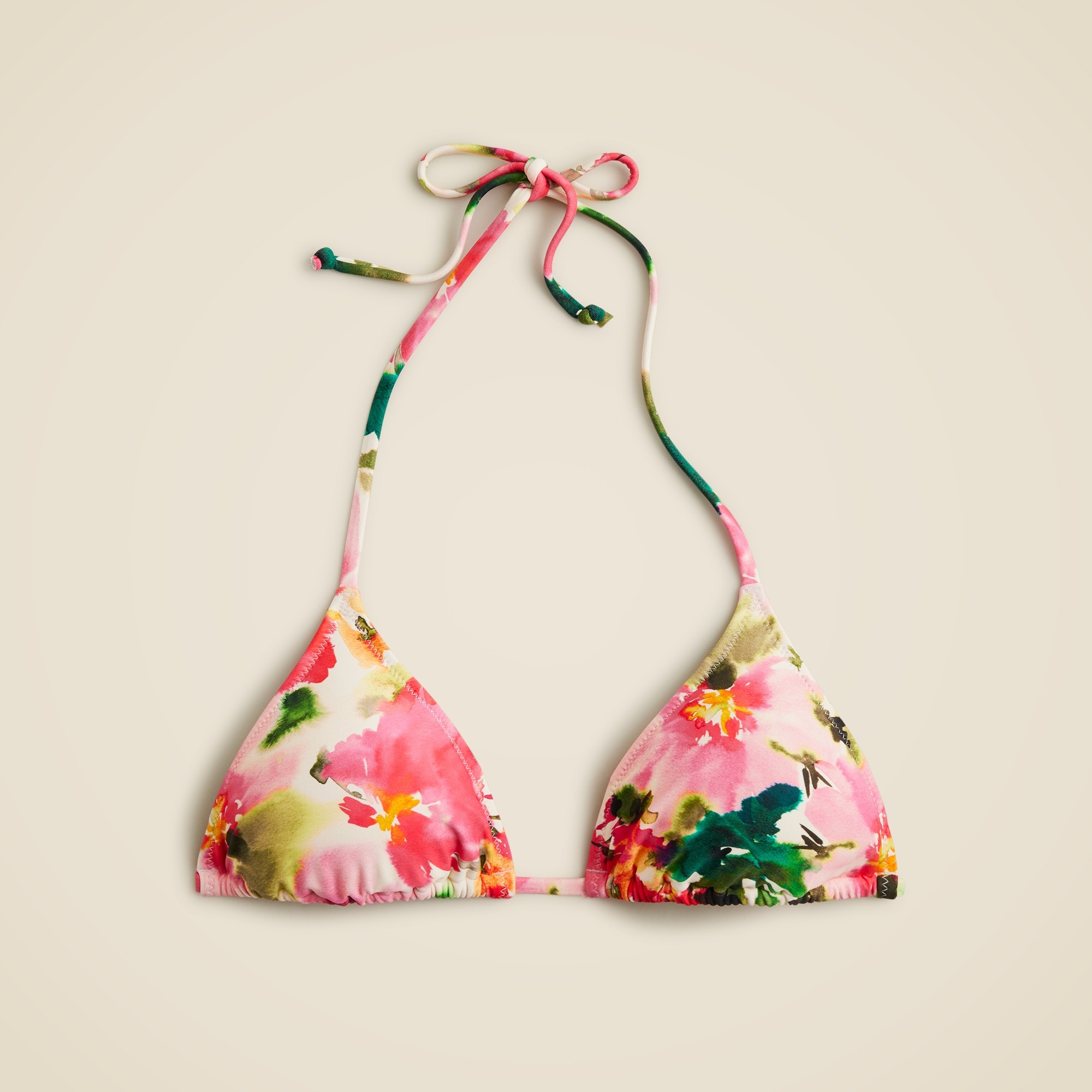 womens String bikini top in floral