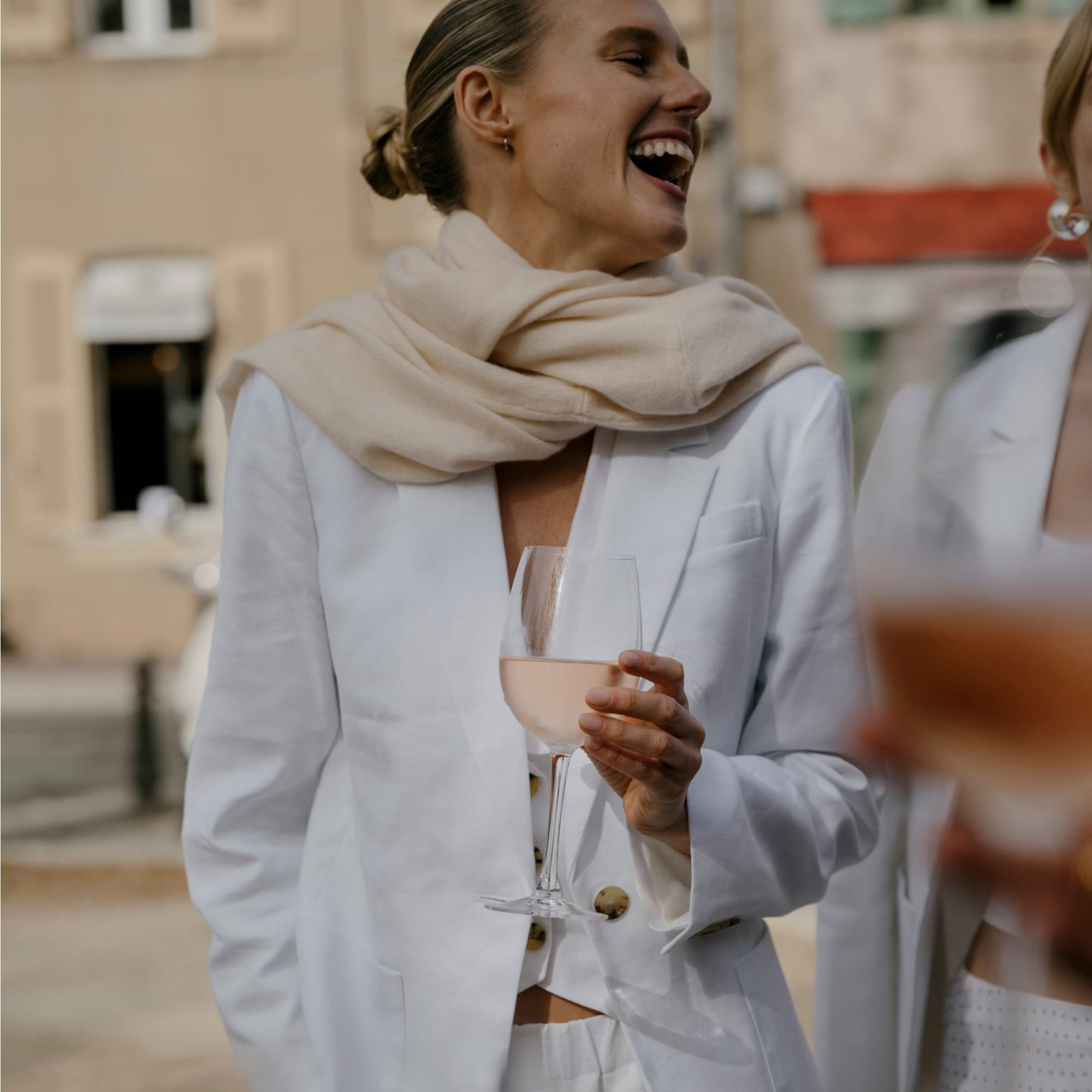  Helena blazer in stretch linen blend