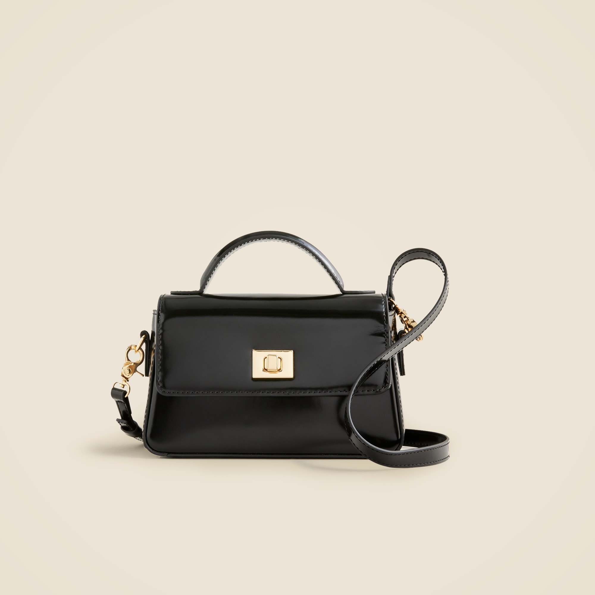 womens Small Edie top-handle bag in Italian leather