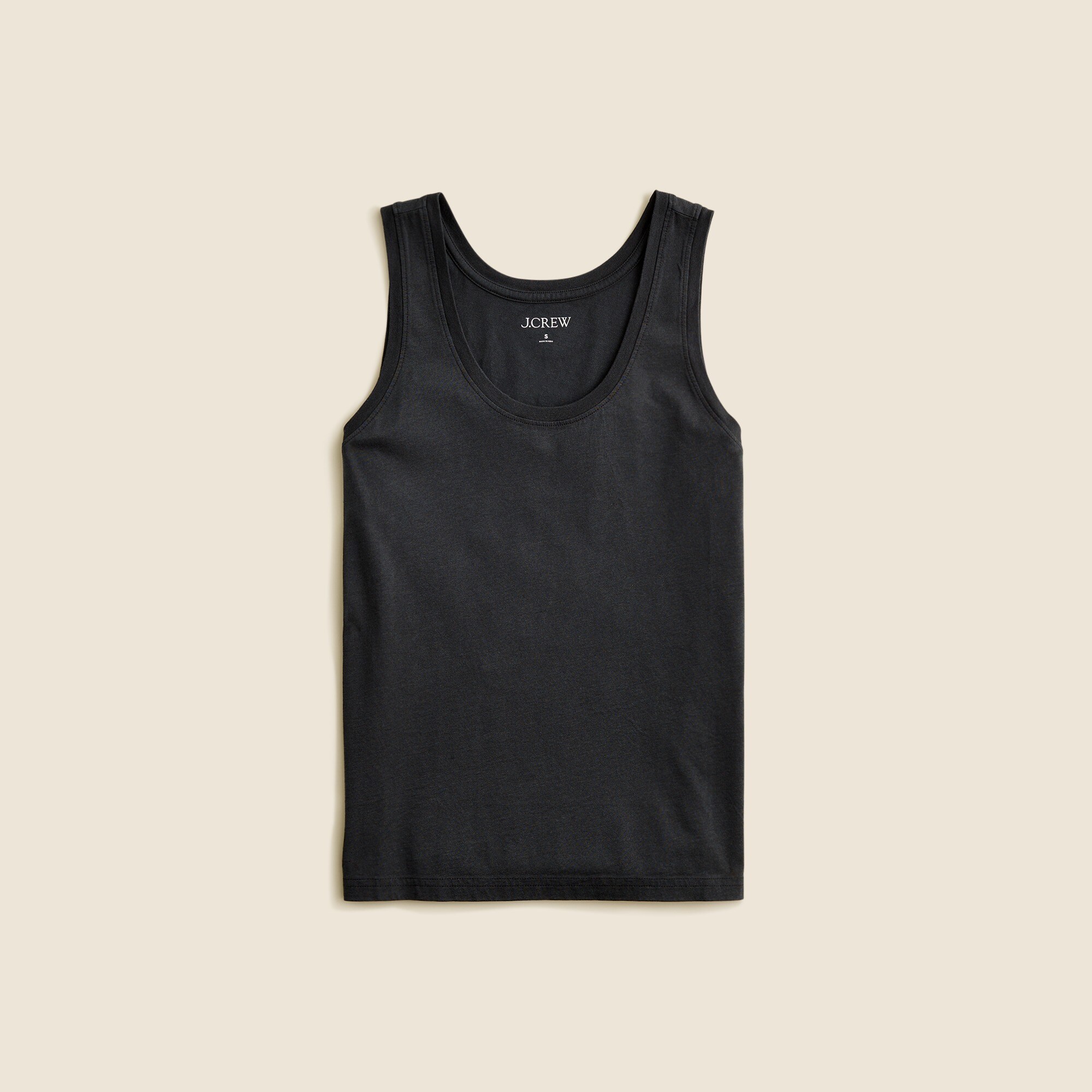 womens Pima cotton scoopneck tank top