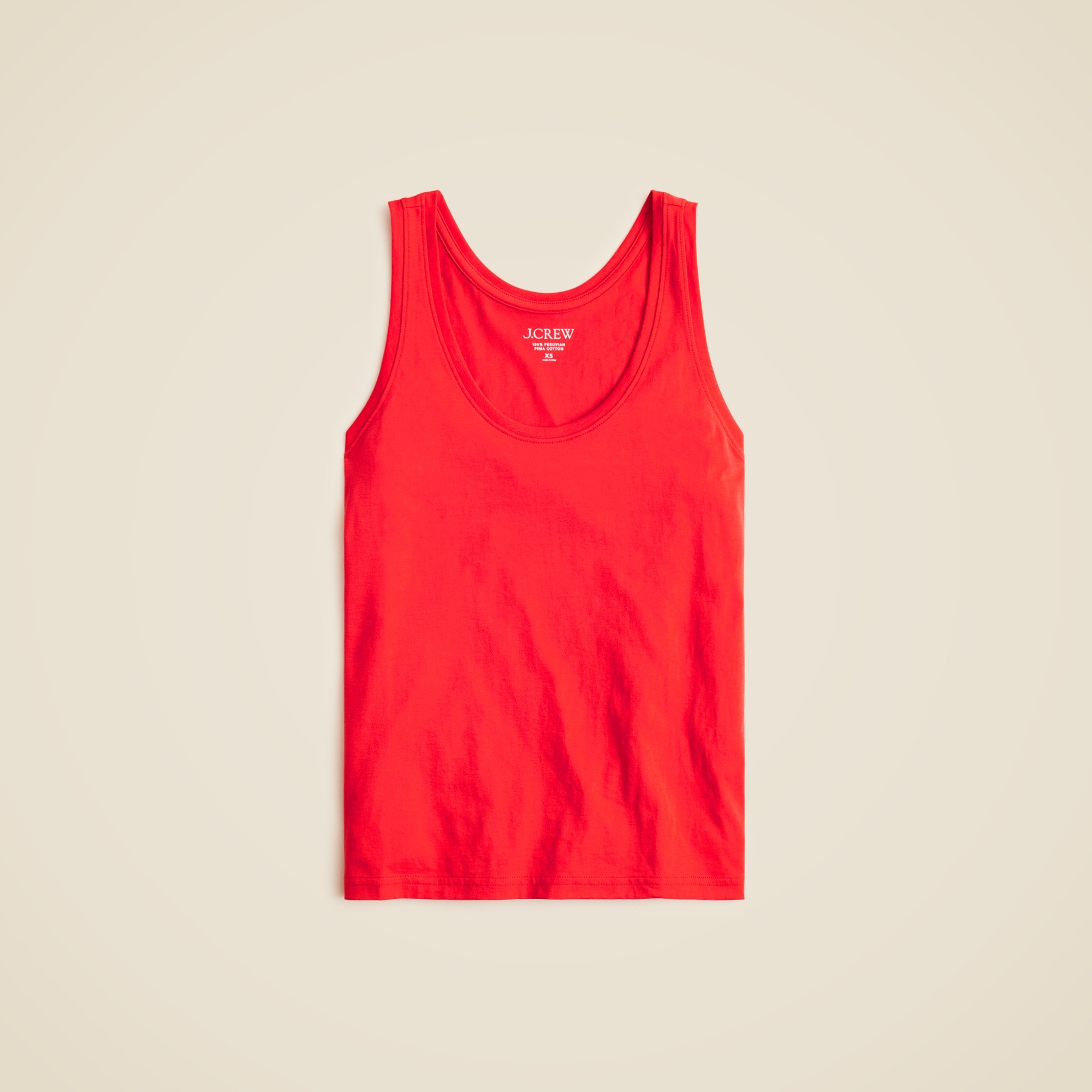  Pima cotton scoopneck tank top