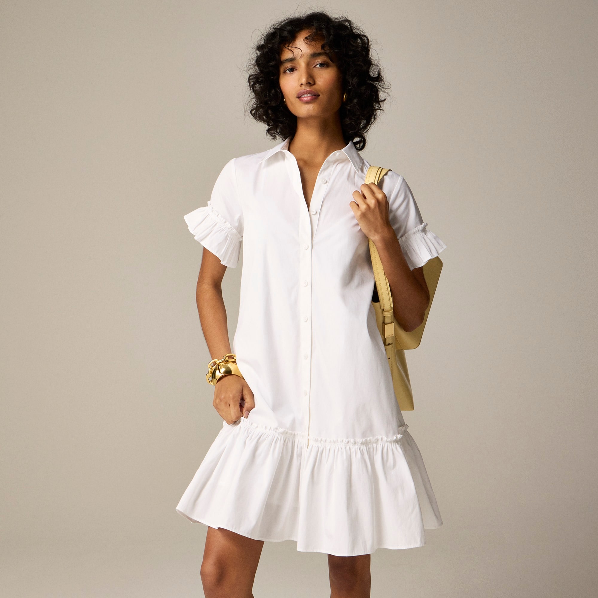 womens Amelia shirtdress in cotton poplin