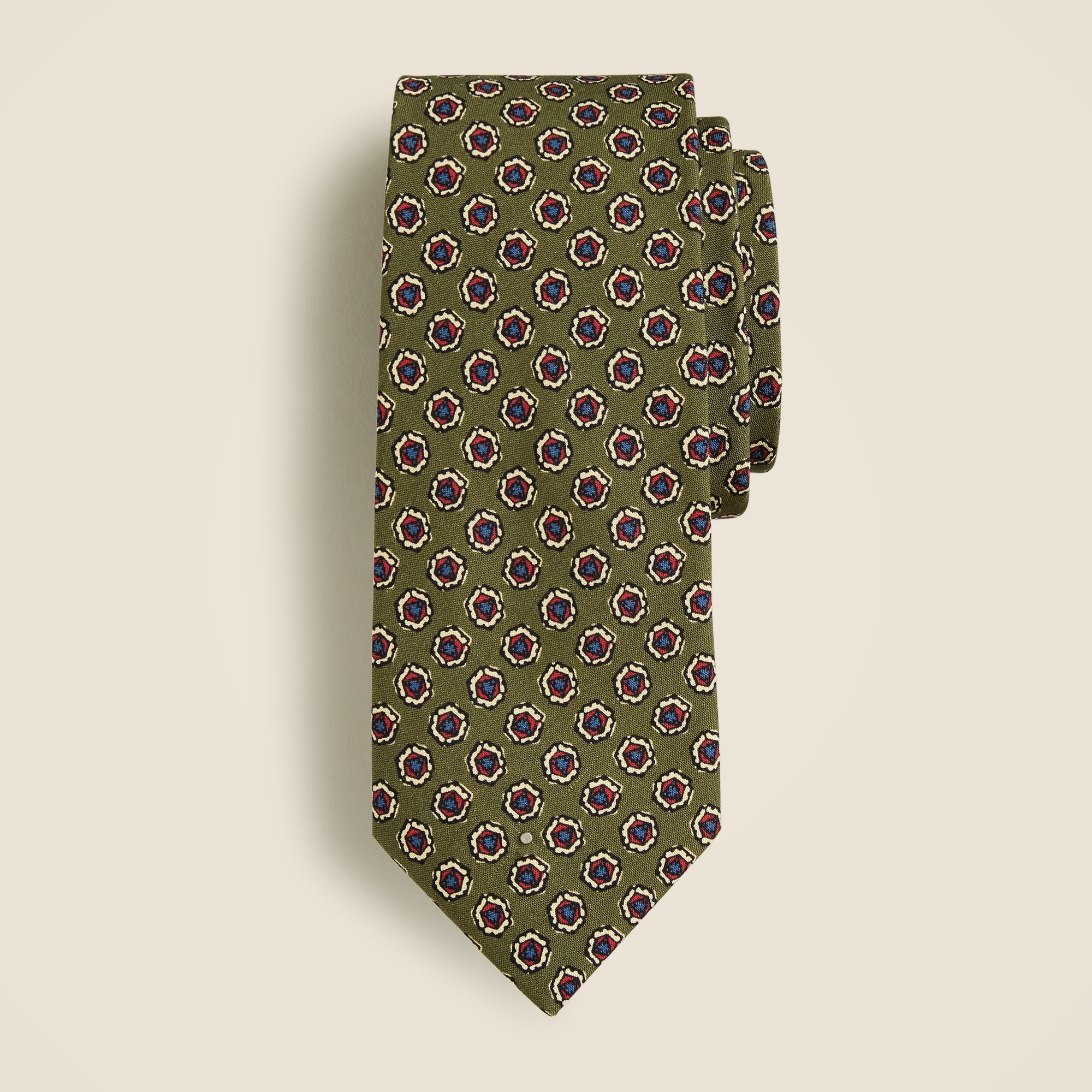 mens Italian silk tie in print