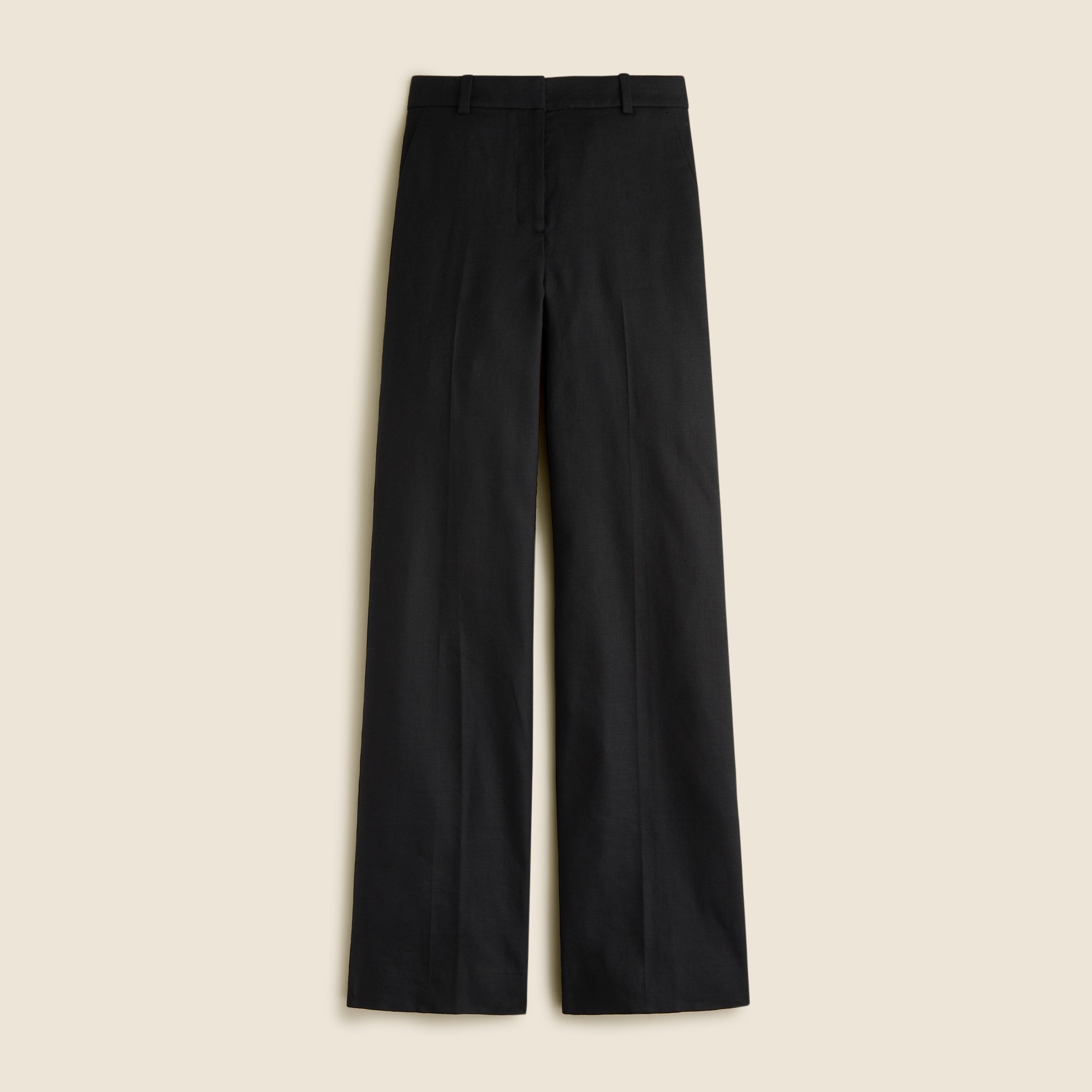 womens Carolina flare pant in stretch linen blend