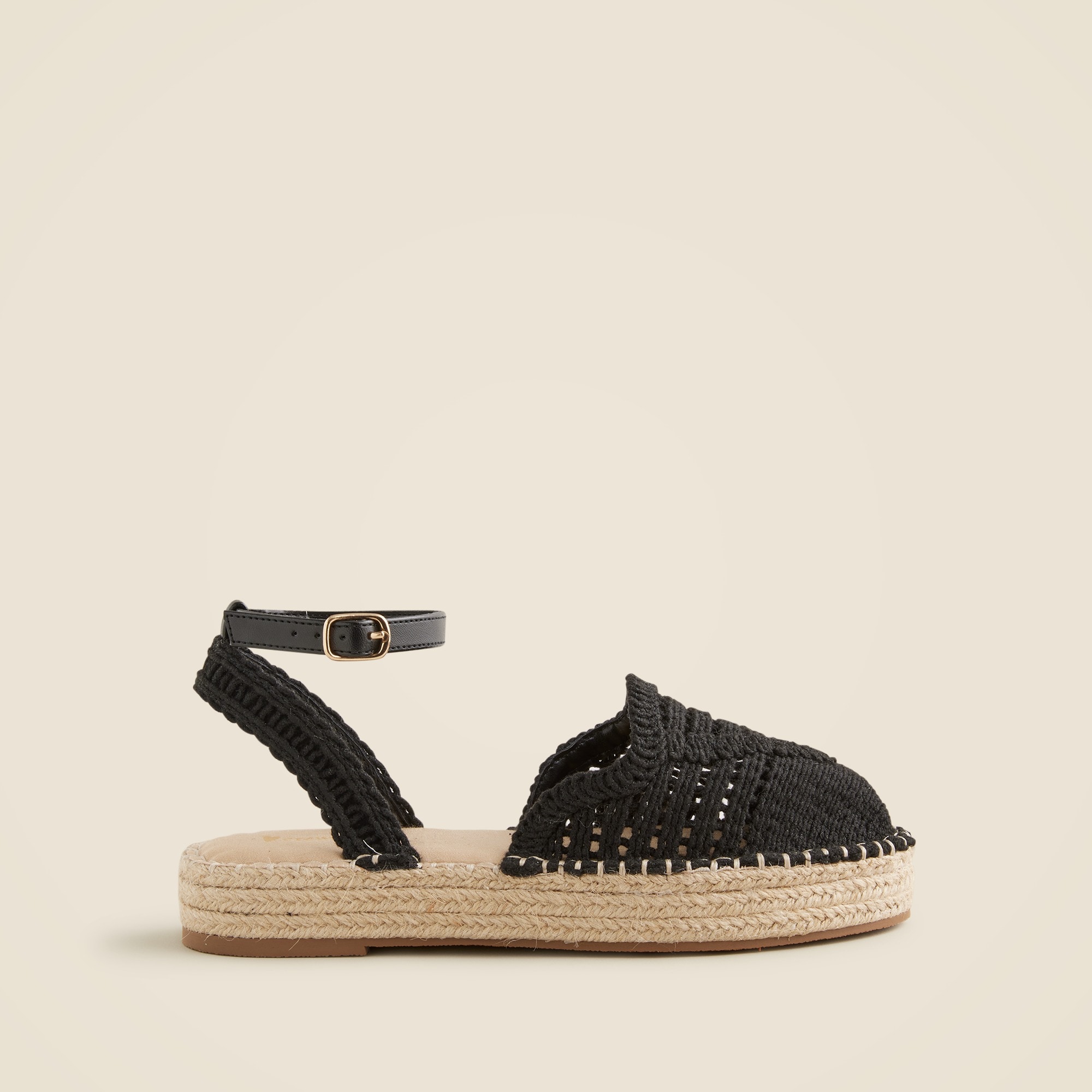  Girls' platform espadrille sandals