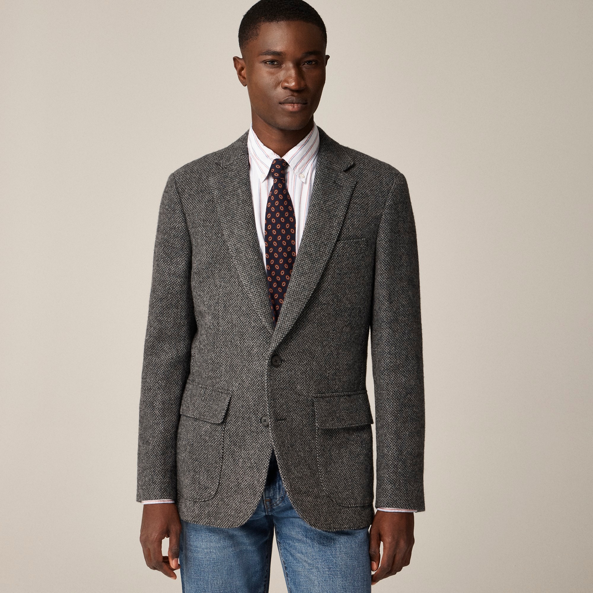 mens Ludlow Slim-fit blazer in English merino wool twill