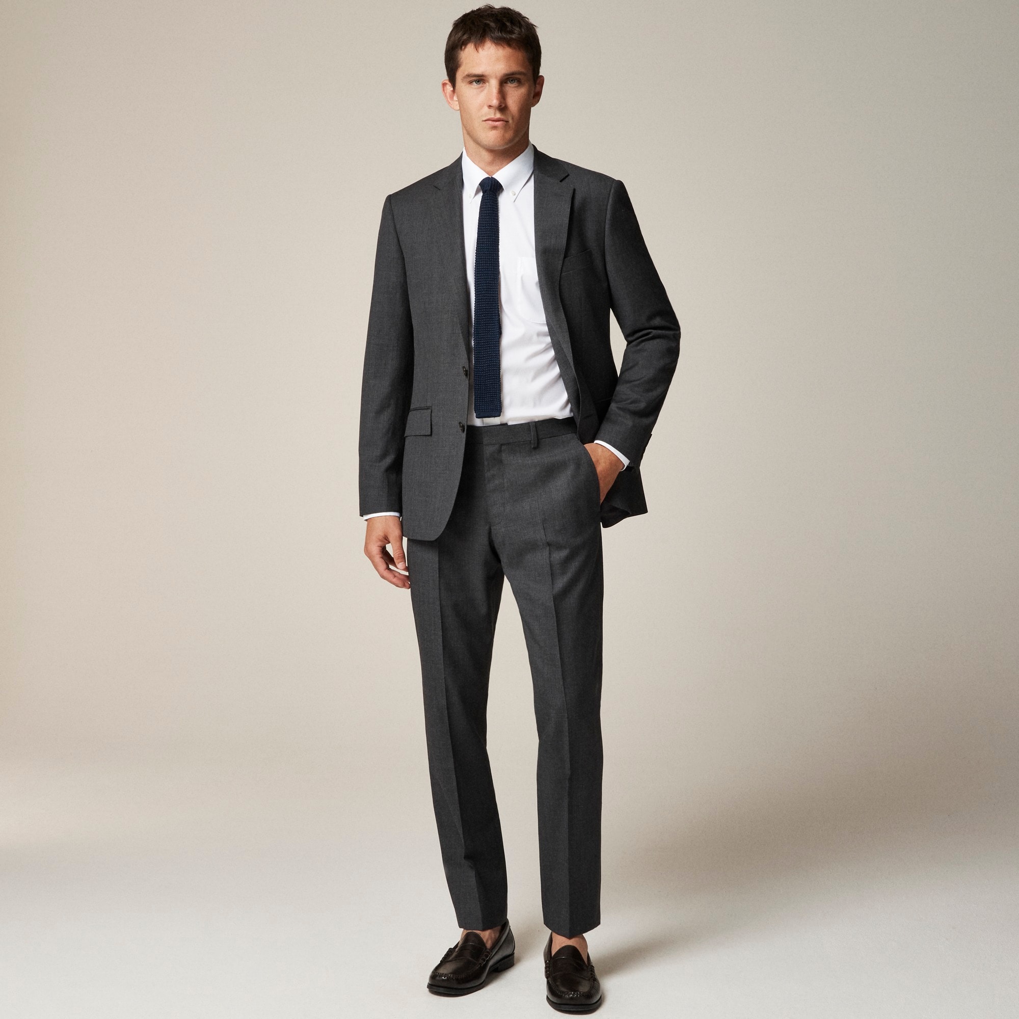 mens Ludlow Slim-fit suit jacket in Italian worsted wool