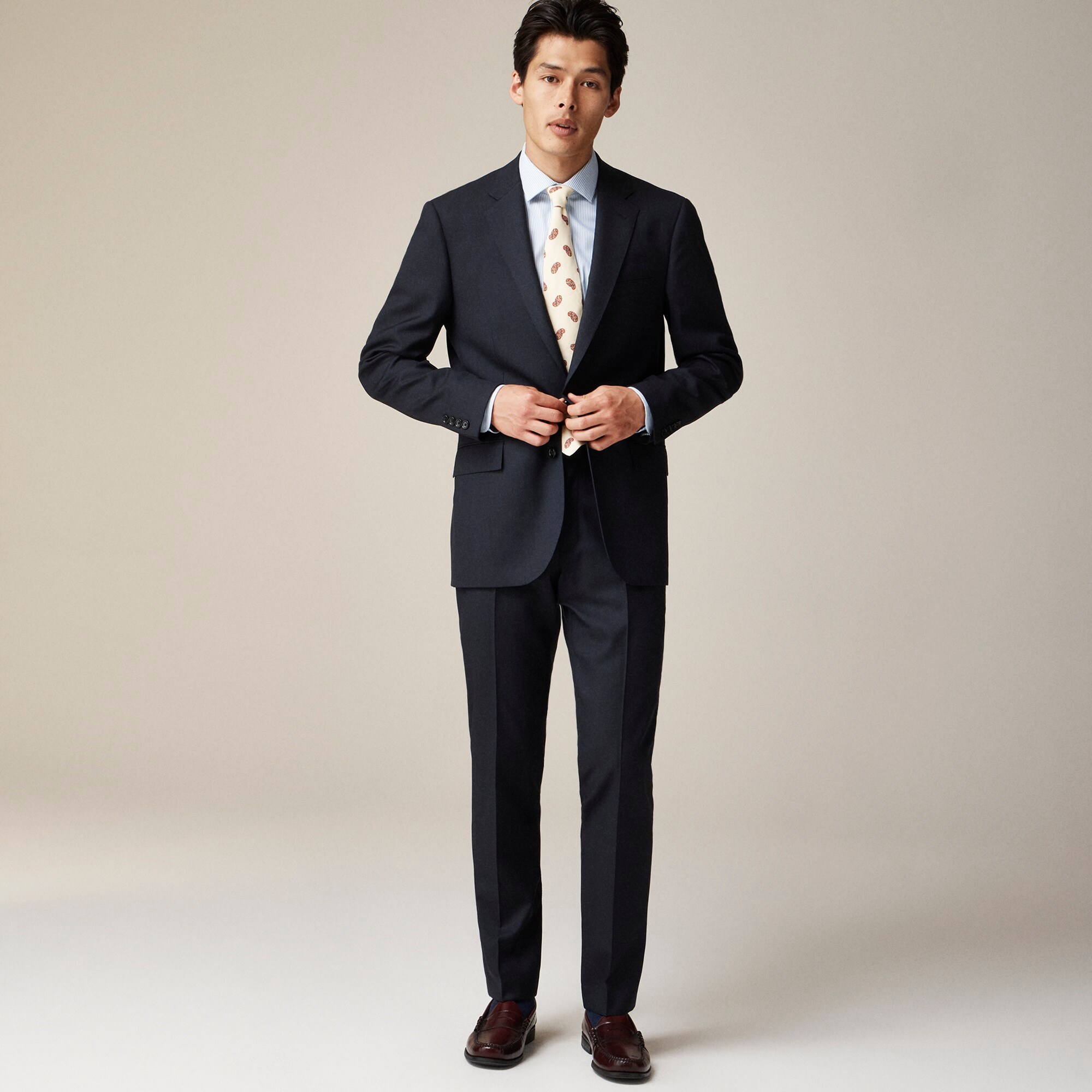 mens Ludlow Slim-fit suit jacket in Italian worsted wool