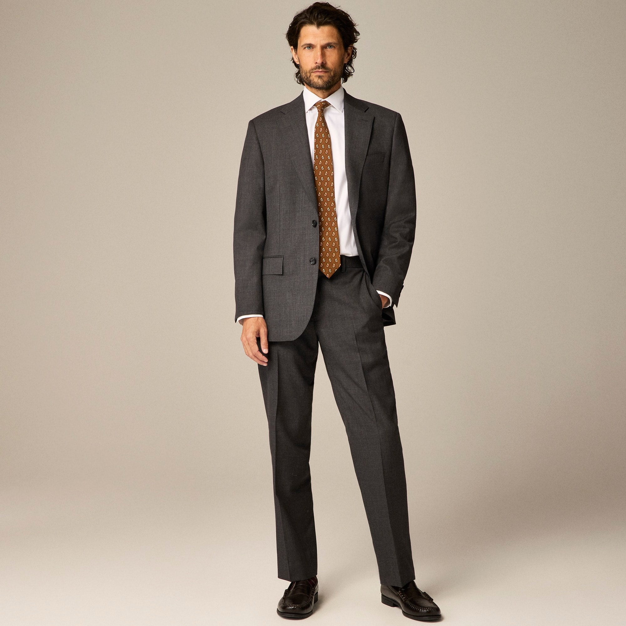 mens Crosby Classic-fit suit jacket in Italian worsted wool