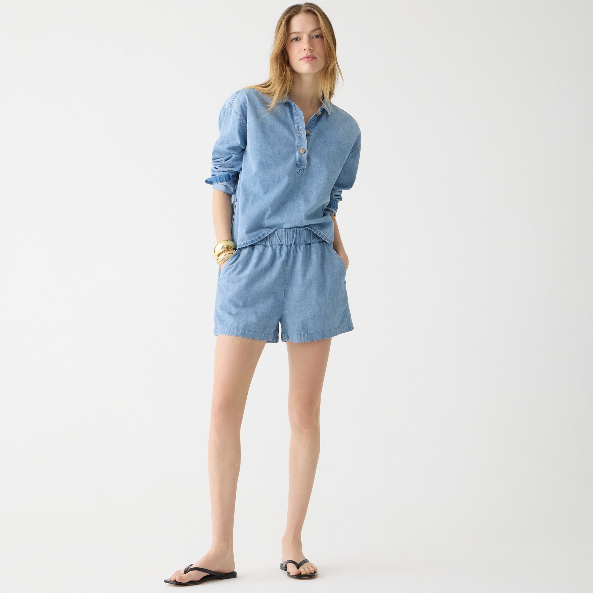 womens Tropez chambray short