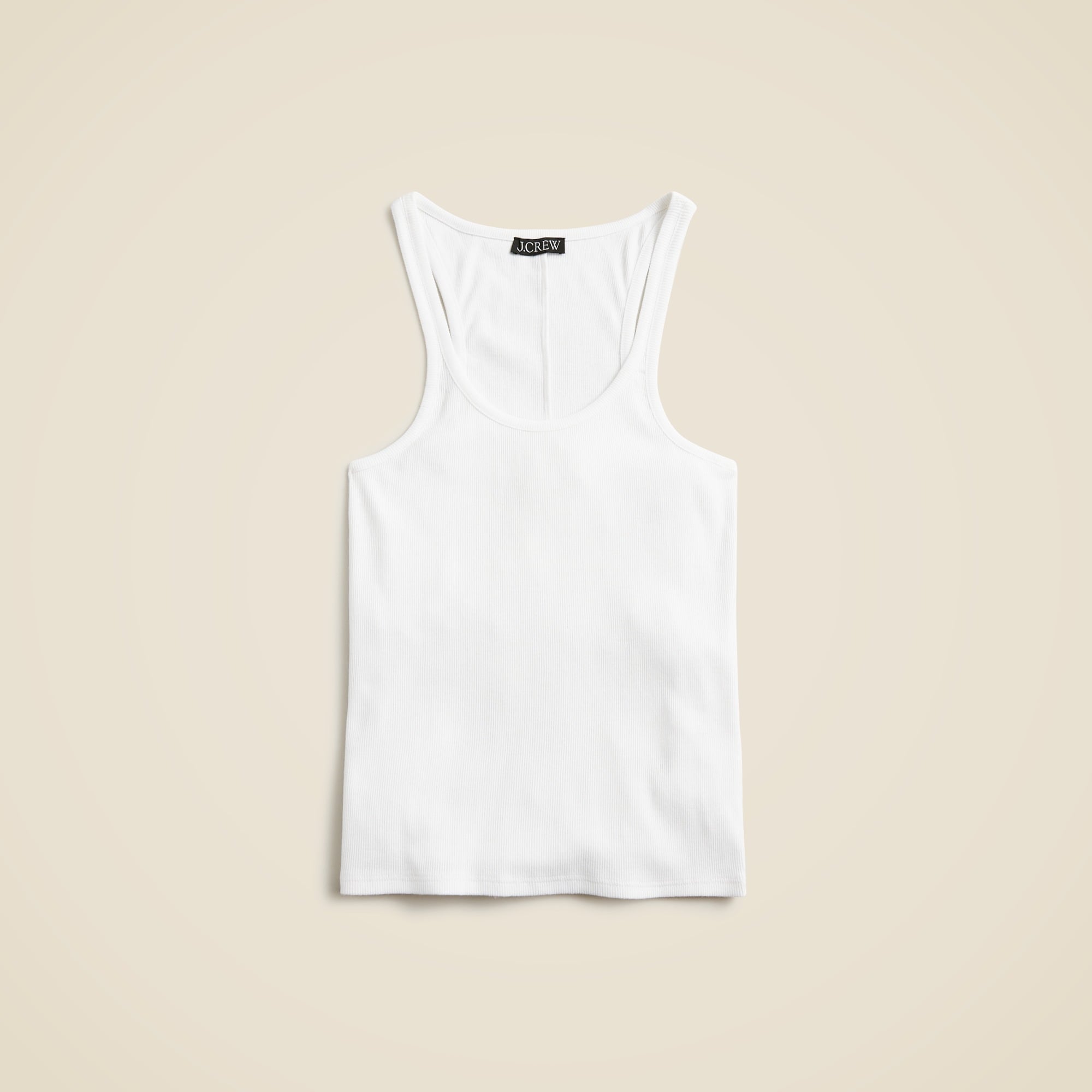 womens Fine rib racerback tank top