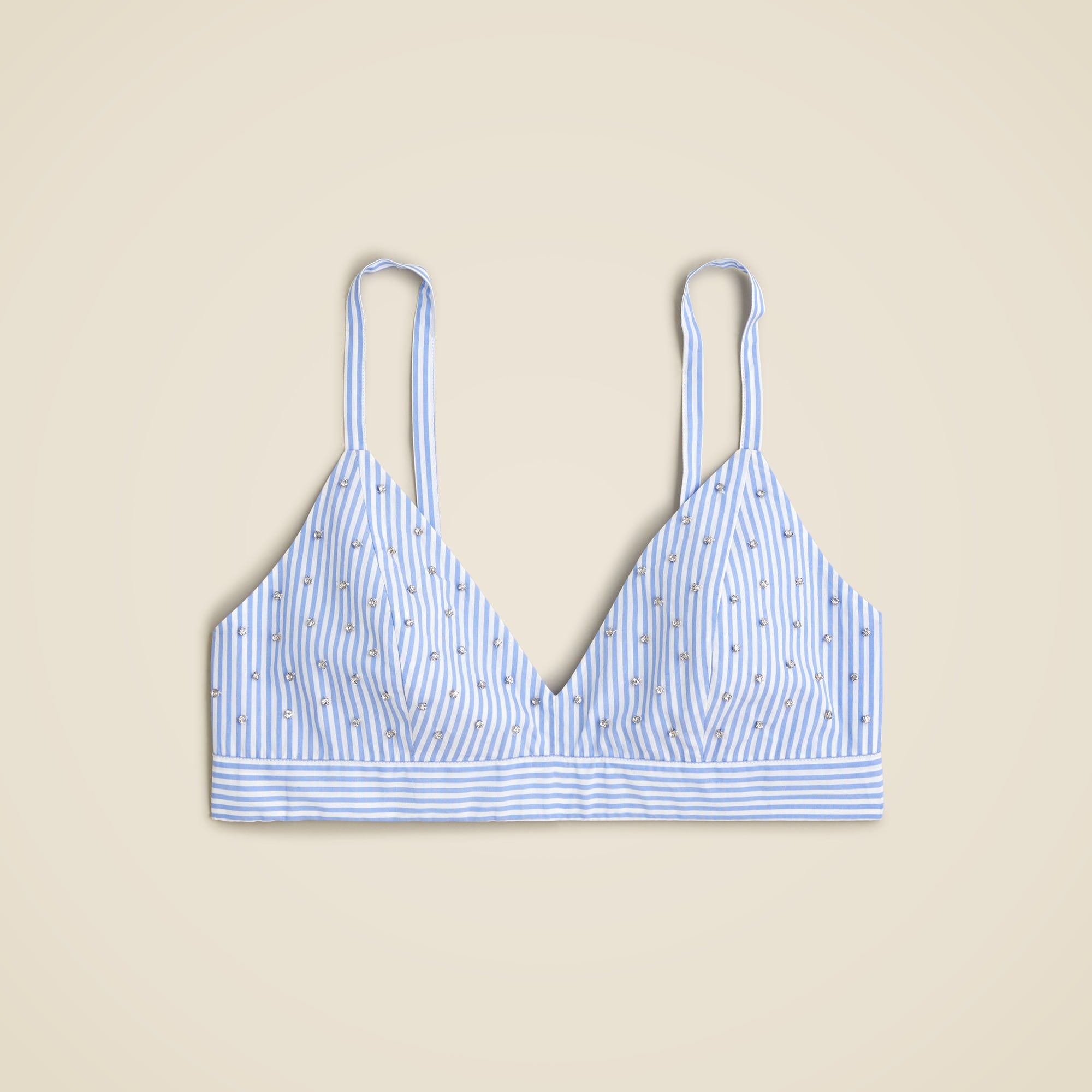  Collection embellished bra top in stripe