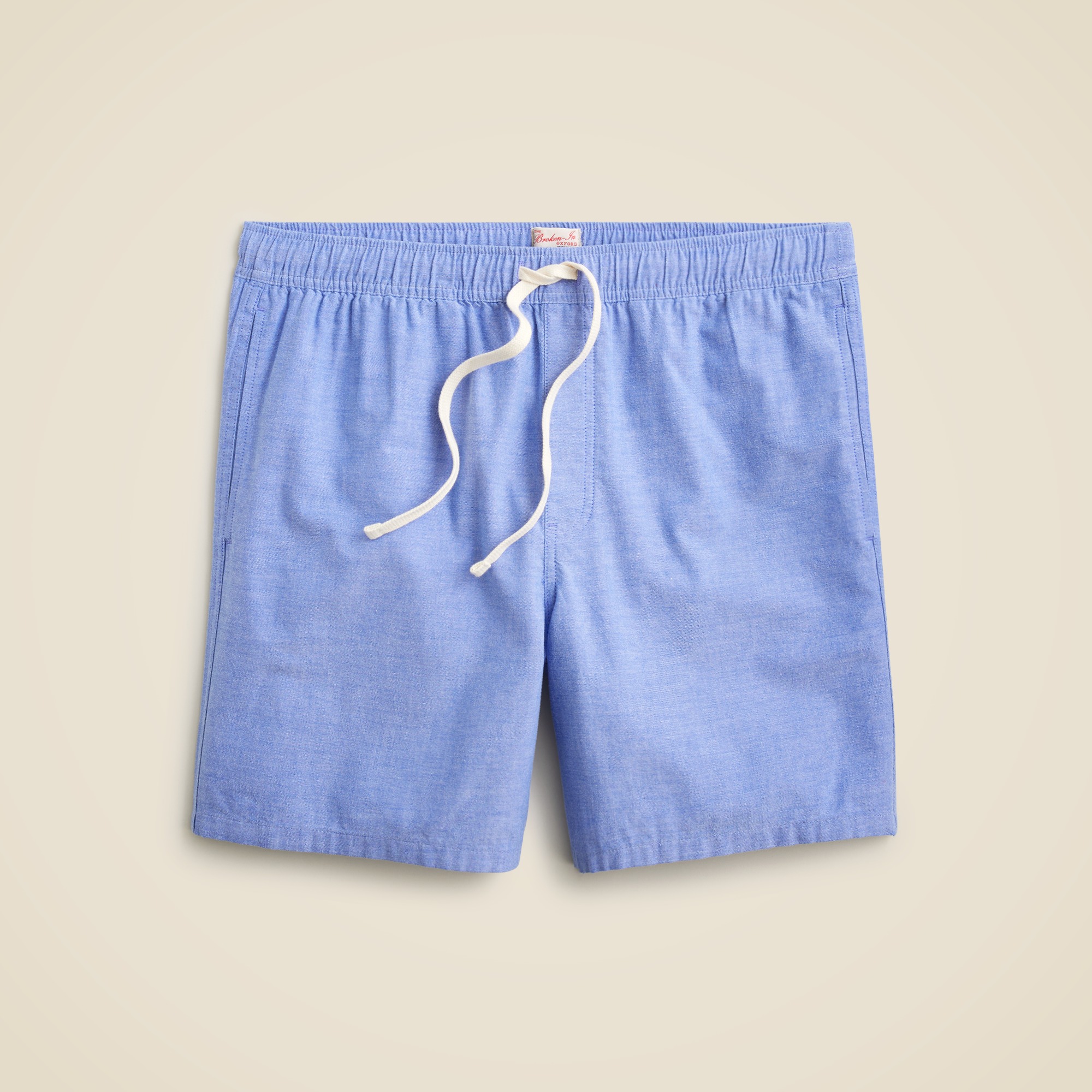 mens 7'' lounge short in Broken-in oxford cloth