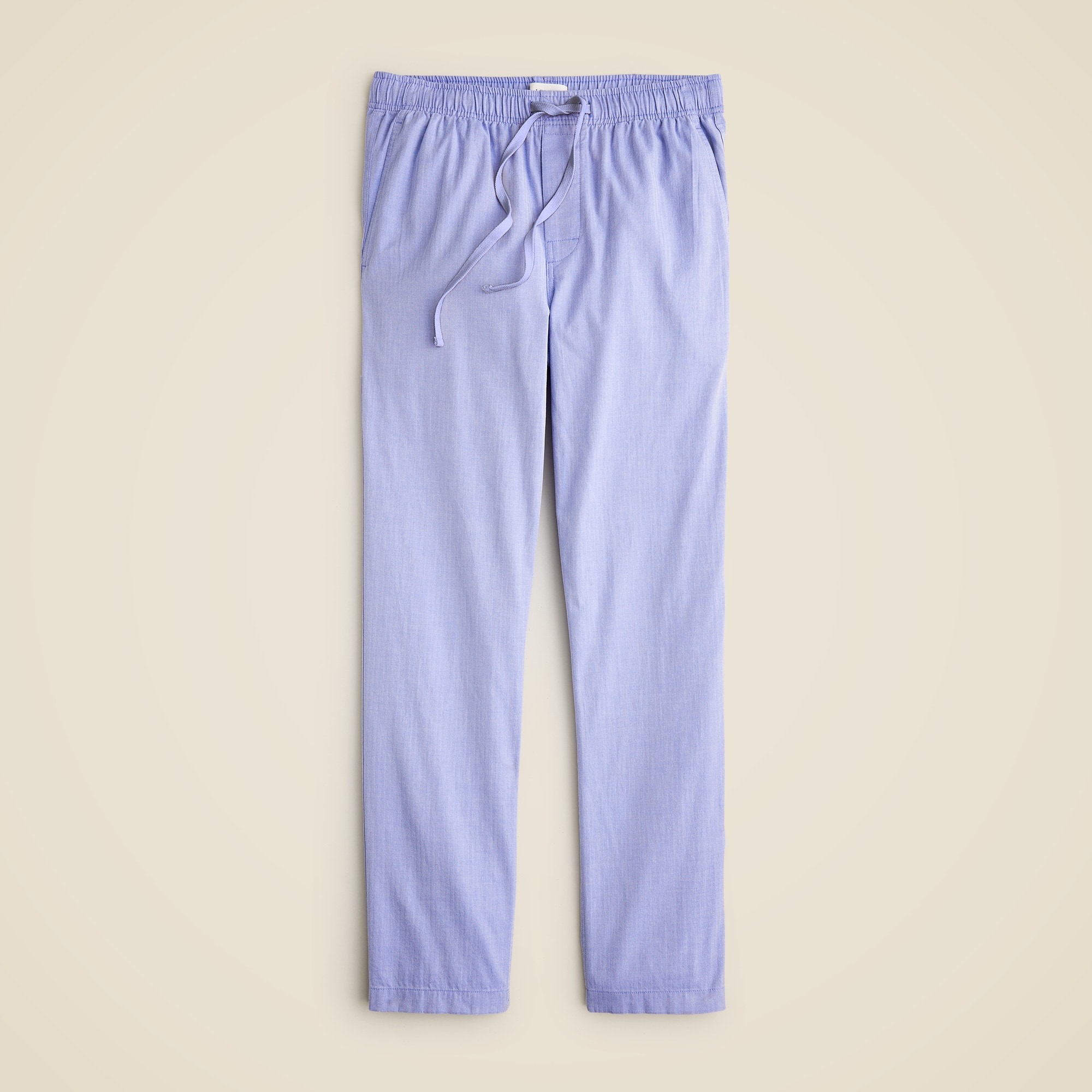 mens Pajama pant in cotton herringbone