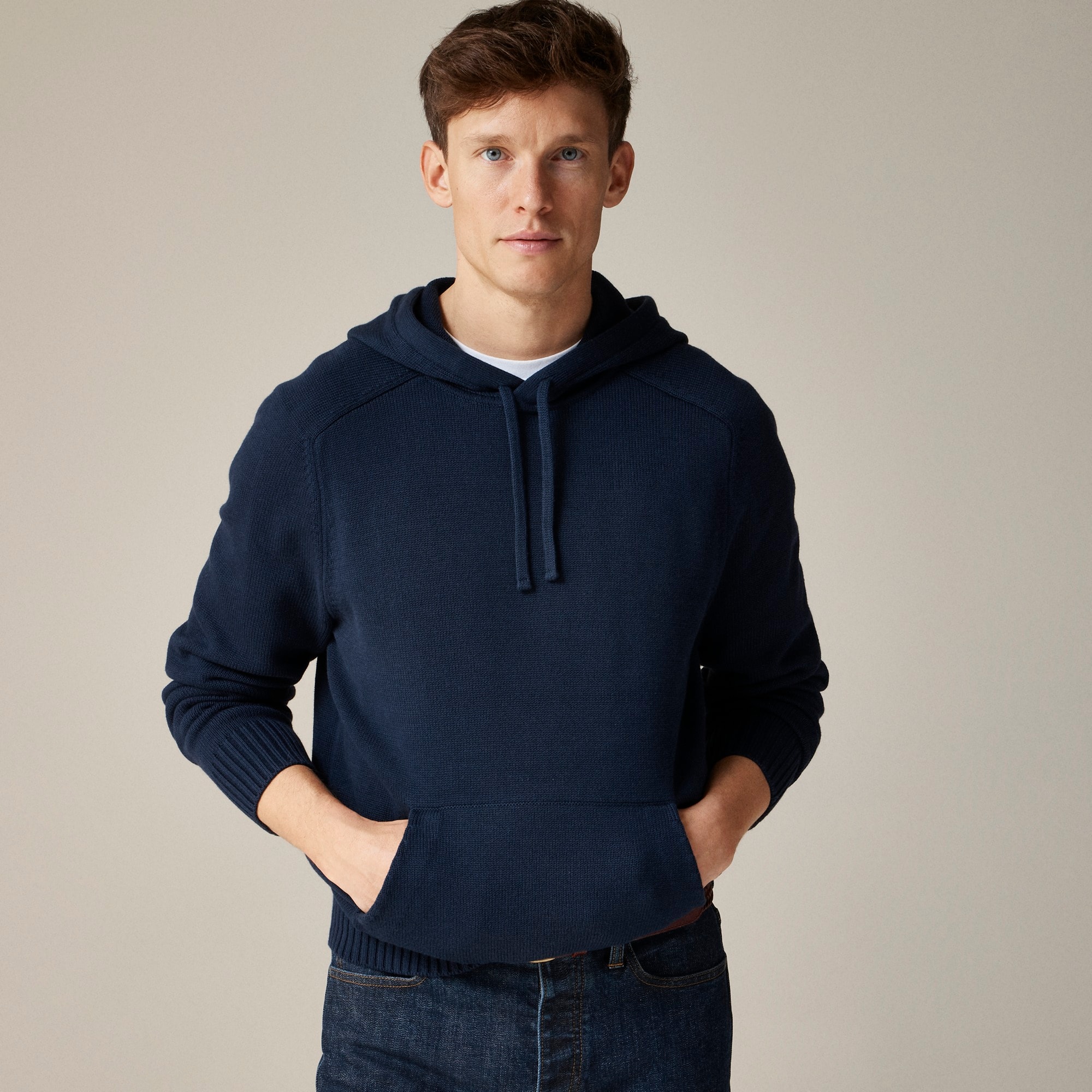 mens Heritage cotton hooded sweater