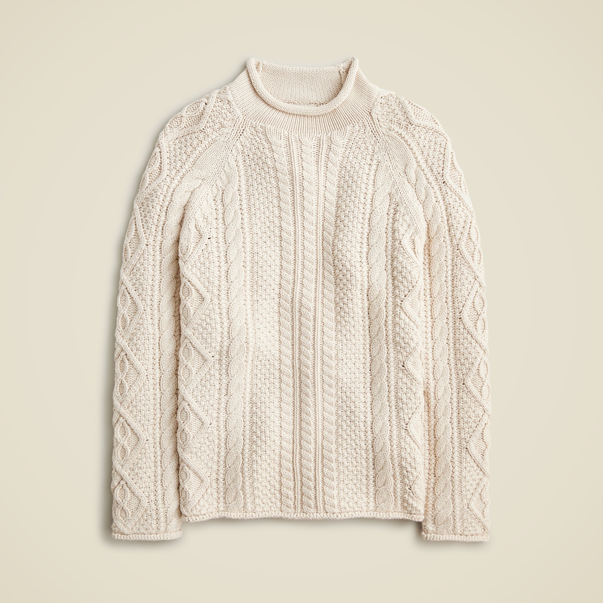 mens Cotton cable-knit Rollneck&trade; sweater