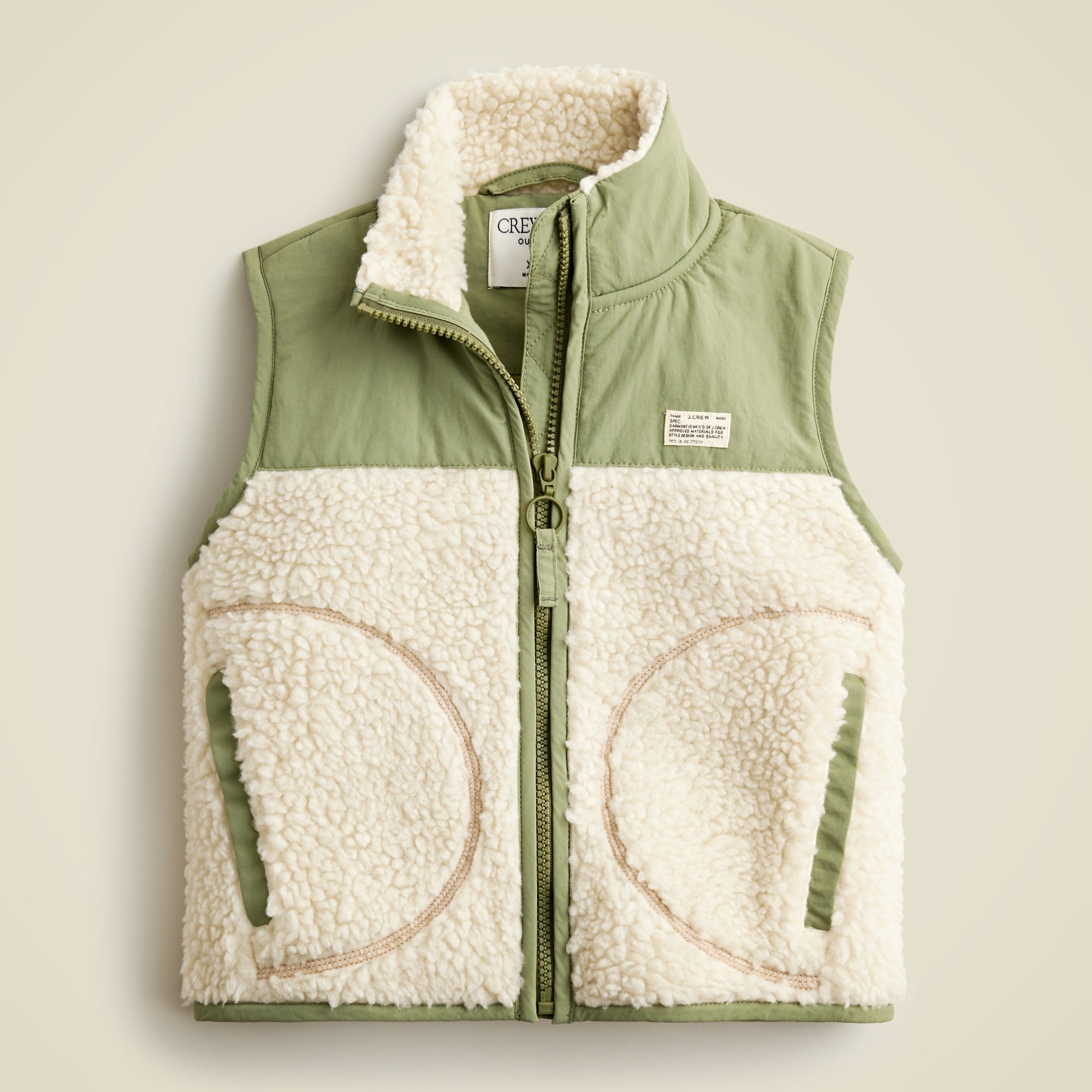 boys Kids' colorblock sherpa vest