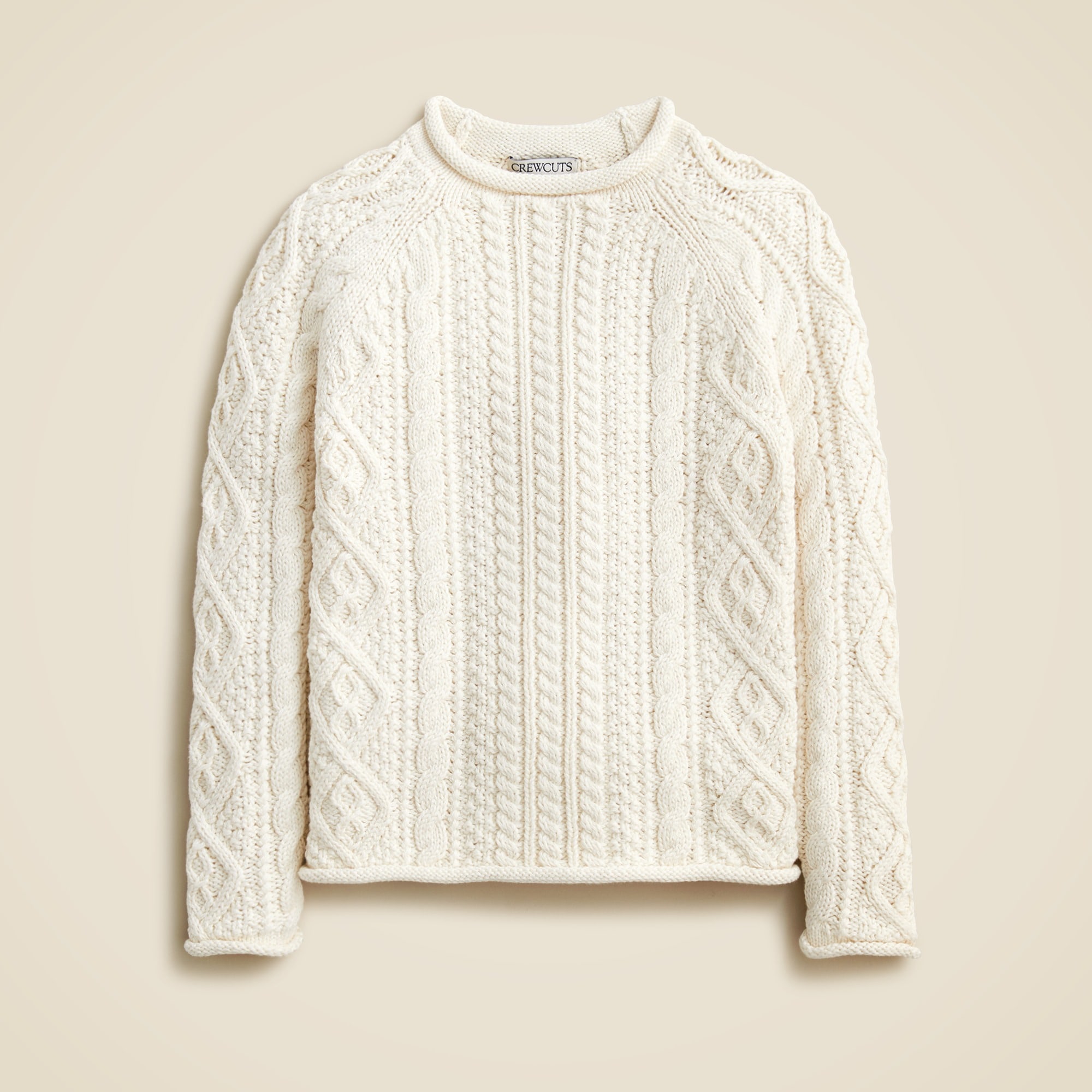  Kids' 1988 heritage cotton Rollneck&trade; sweater in cable knit