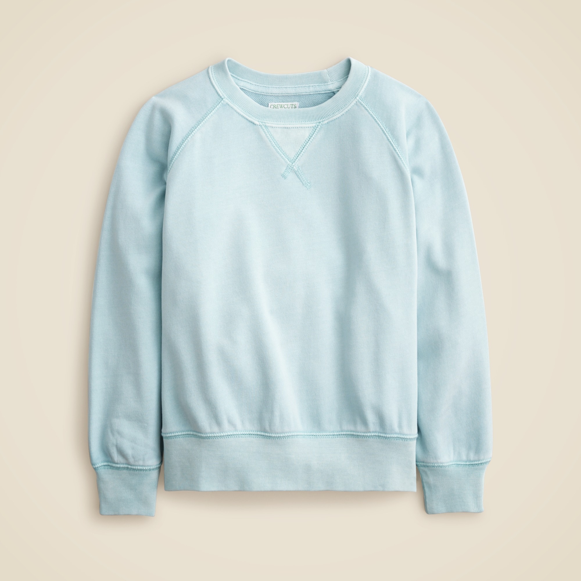 boys KID by Crewcuts garment-dyed crewneck sweatshirt