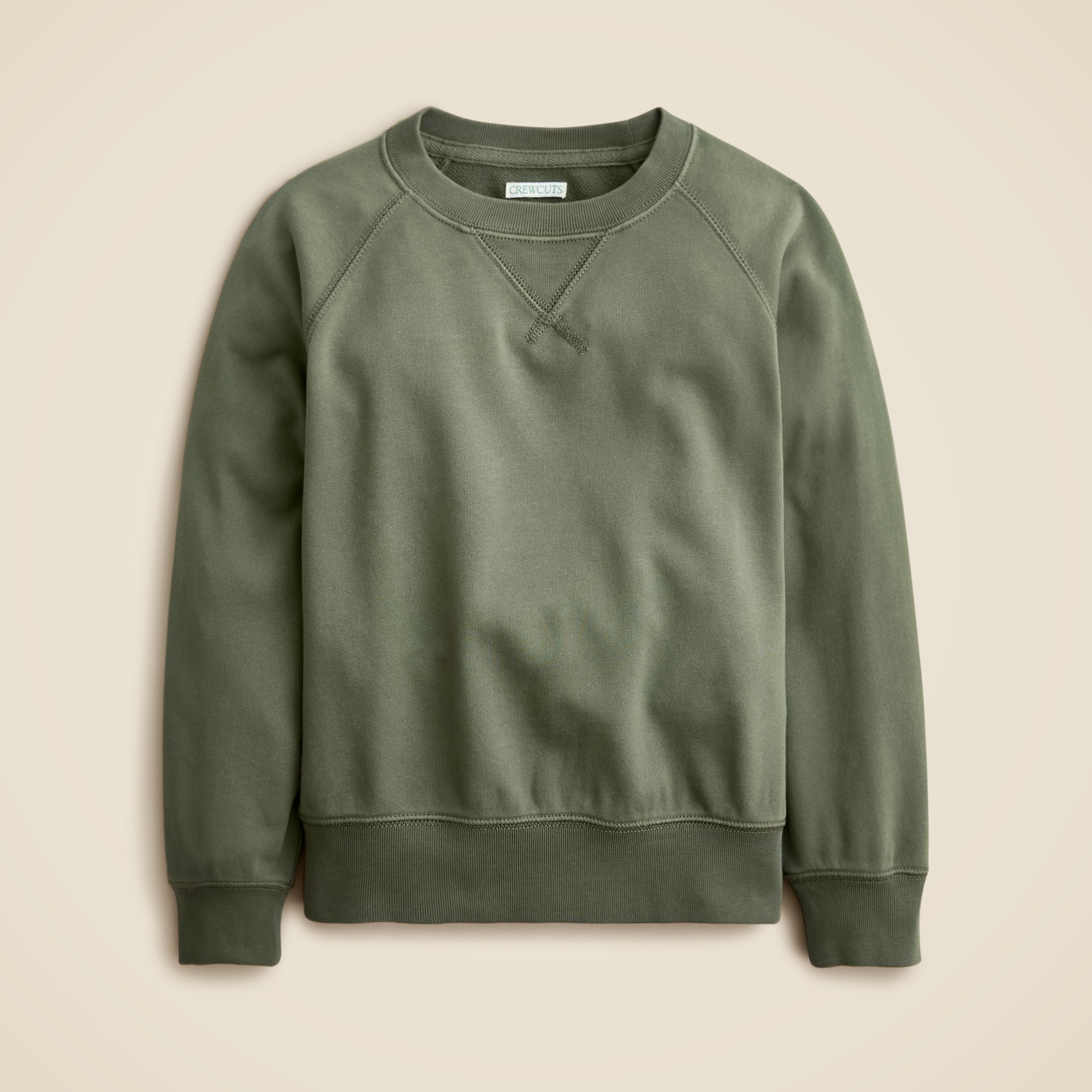 boys KID by Crewcuts garment-dyed crewneck sweatshirt