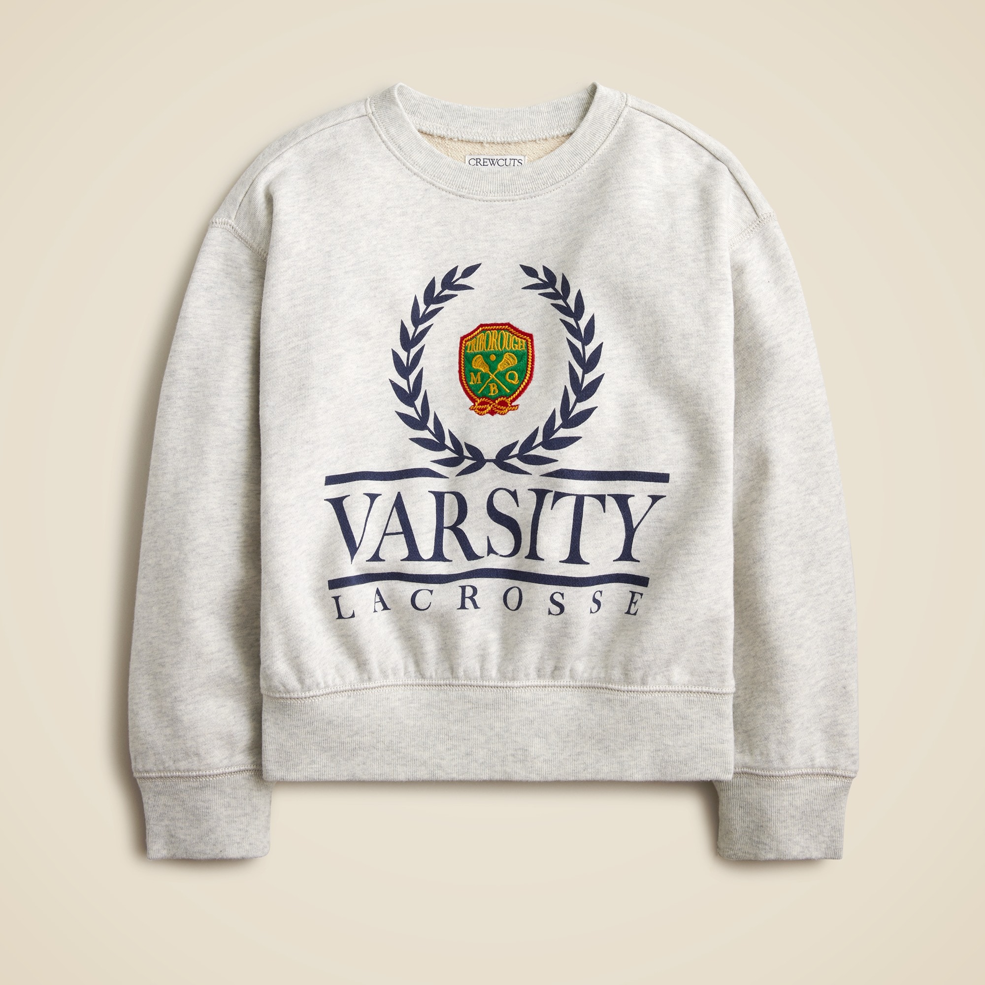 boys Kids' varsity lacrosse crewneck sweatshirt