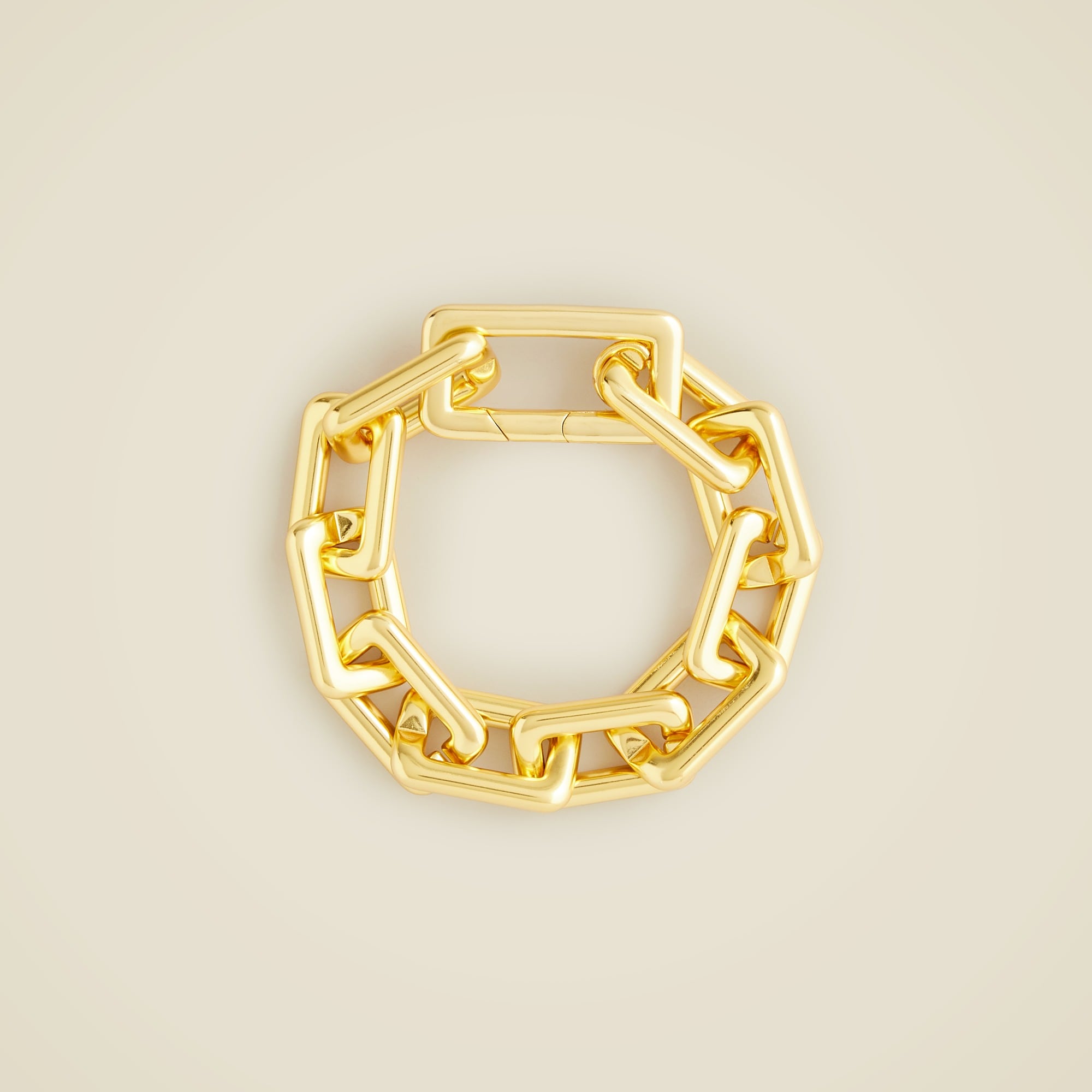 womens Oversized square-link bracelet