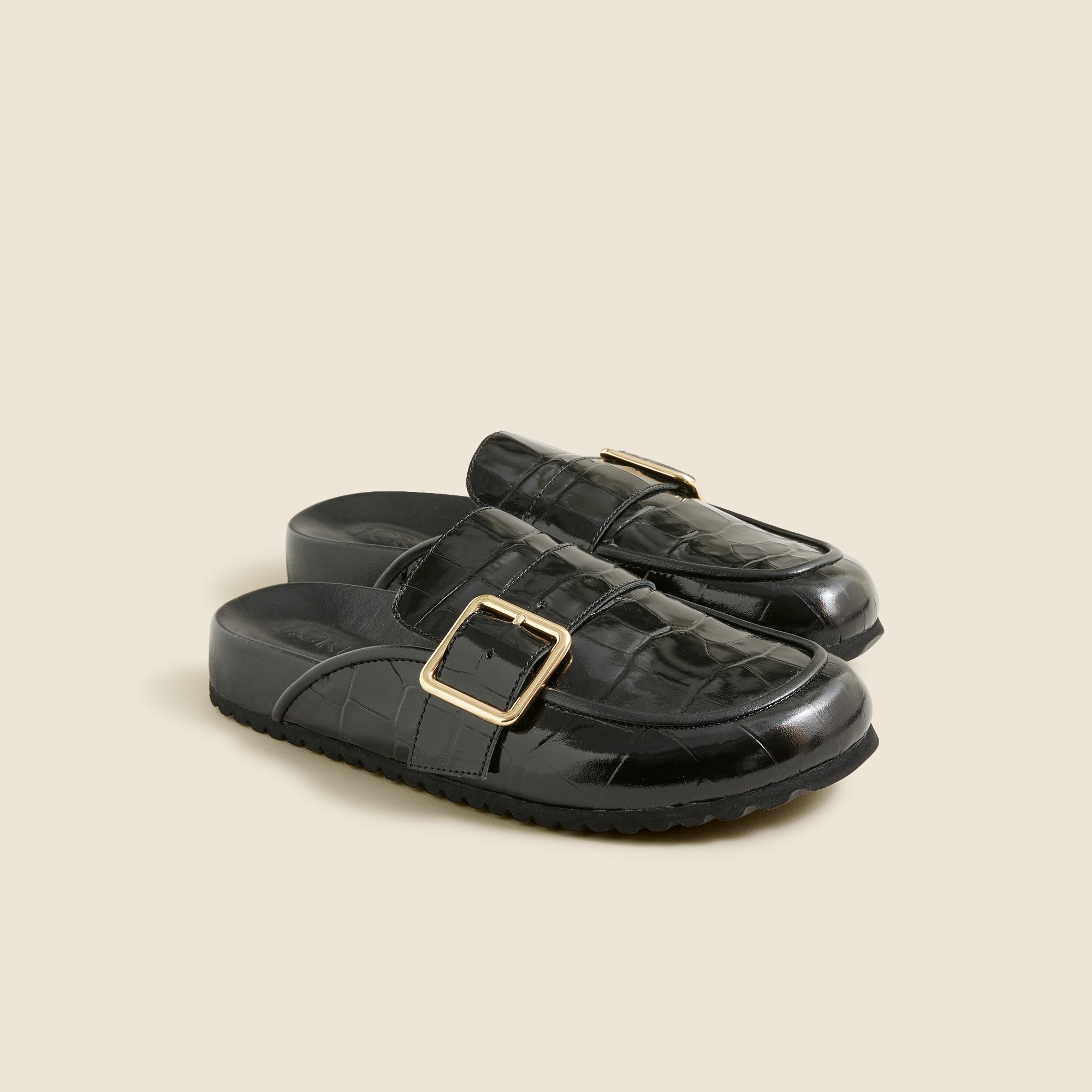  Marlow clogs in croc-embossed Italian leather