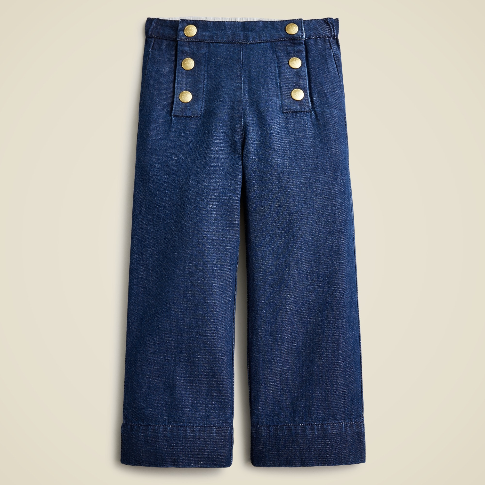 girls Girls' sailor denim trouser