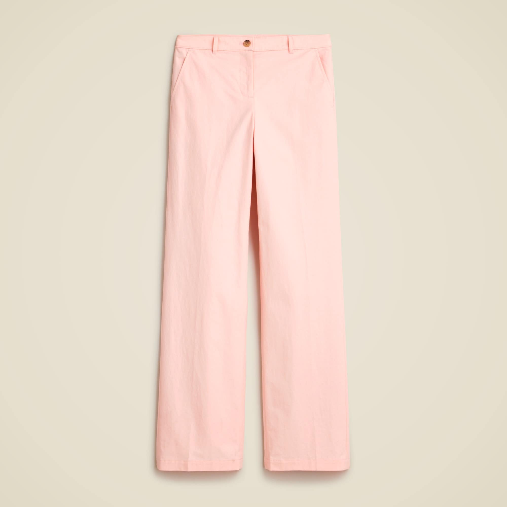  Petite full-length wide-leg trouser in cotton blend