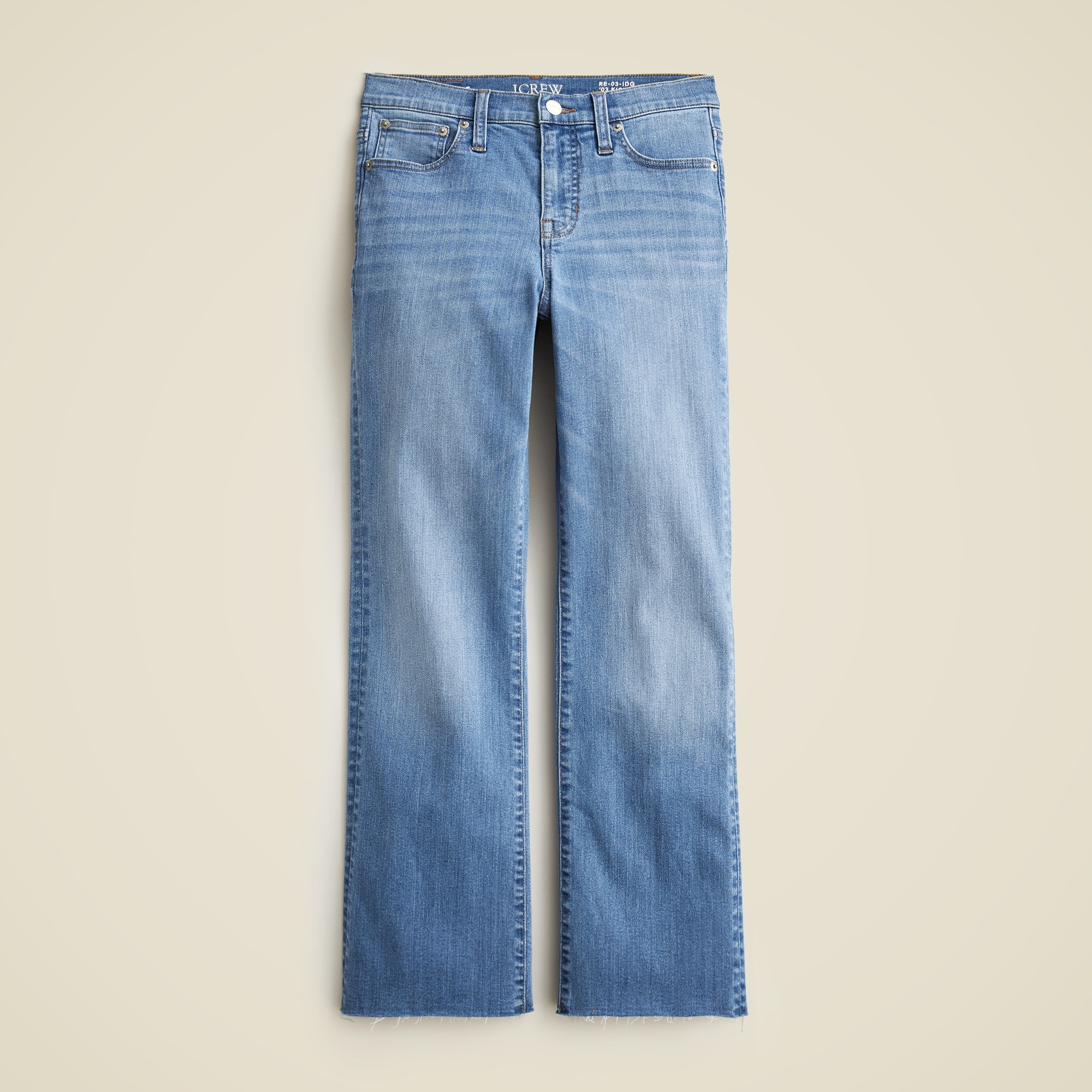 womens Mid-rise cropped kickout jean in 2003 super-stretch