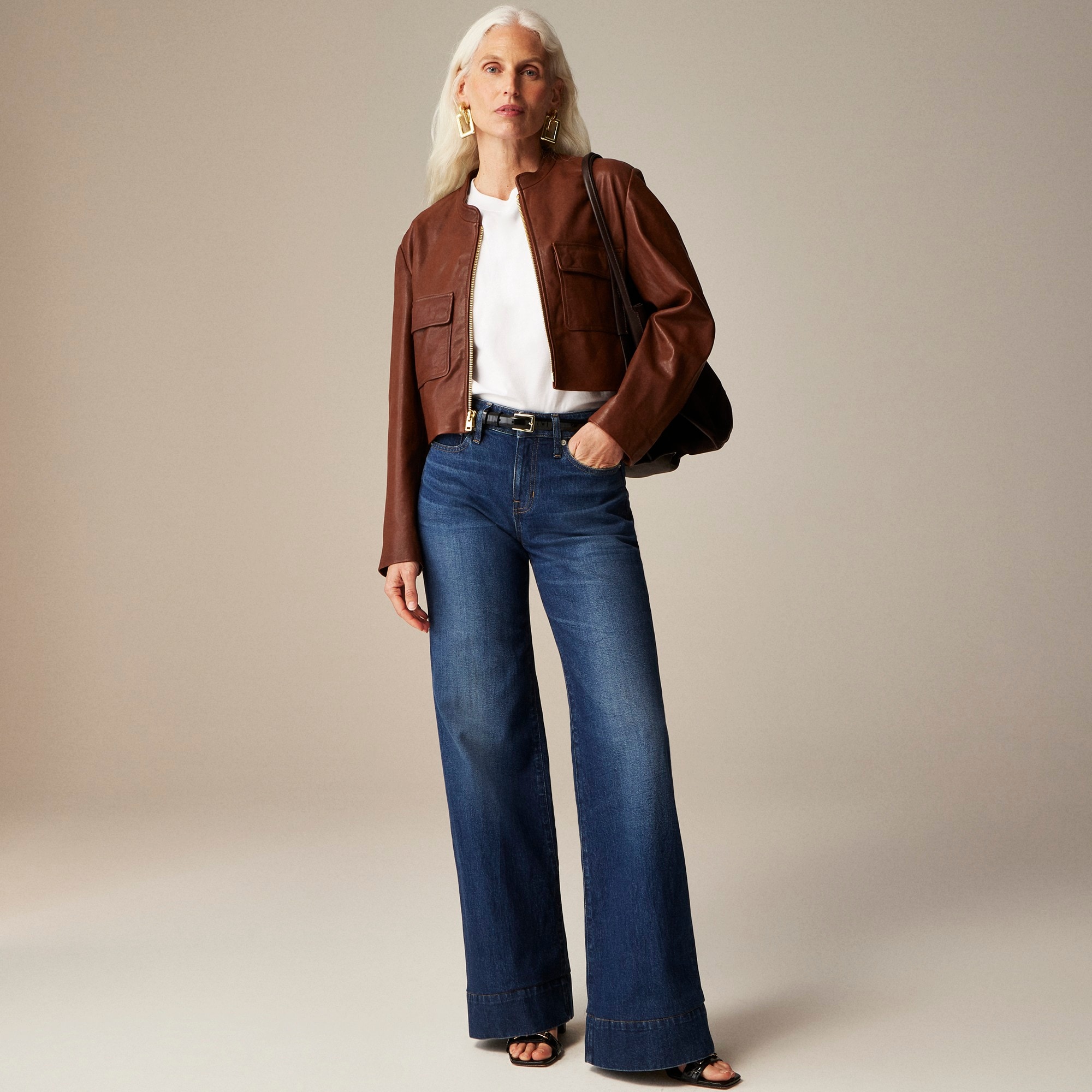 womens Low-rise denim trouser in 1996 semi-stretch