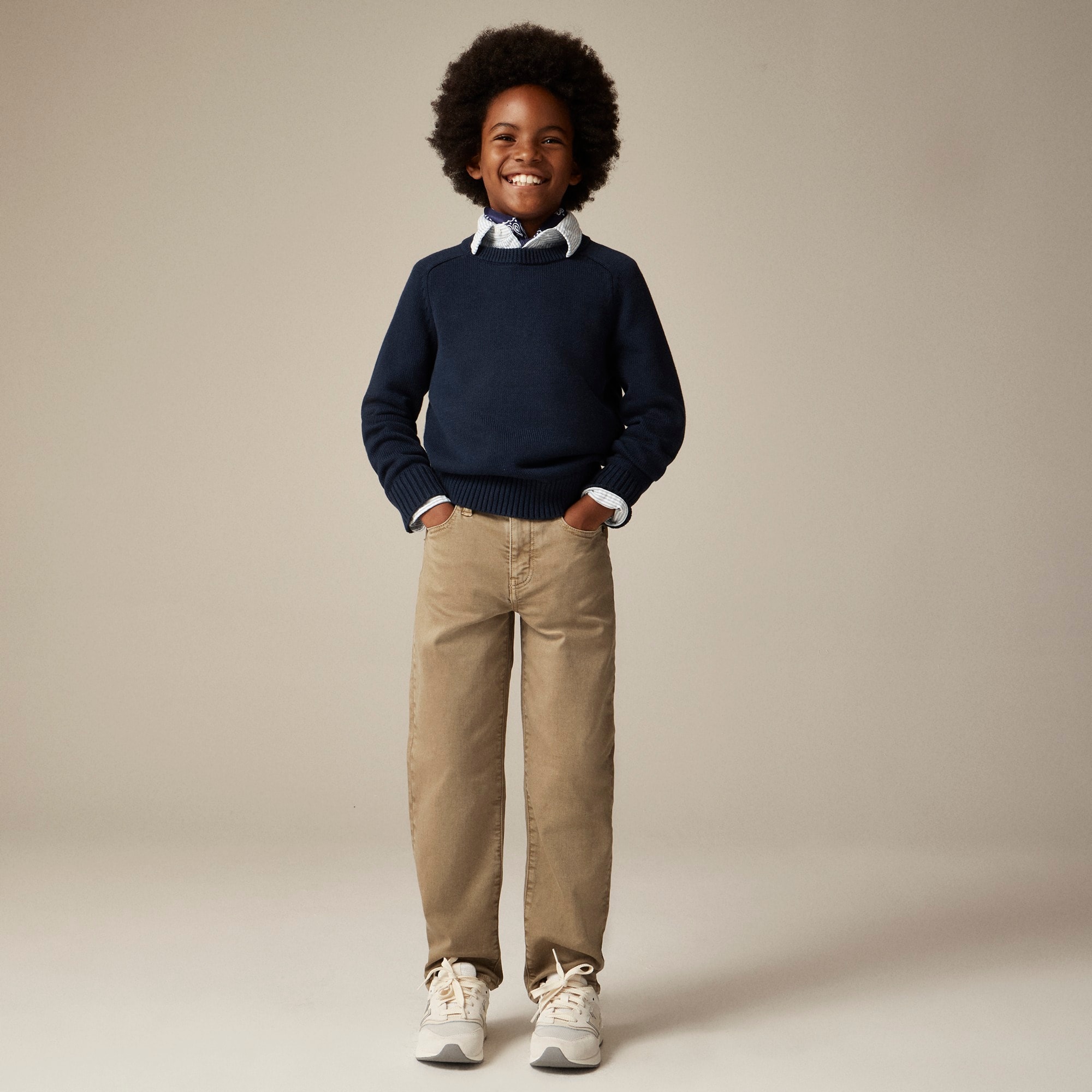  Kids' classic-fit garment-dyed stretch jean