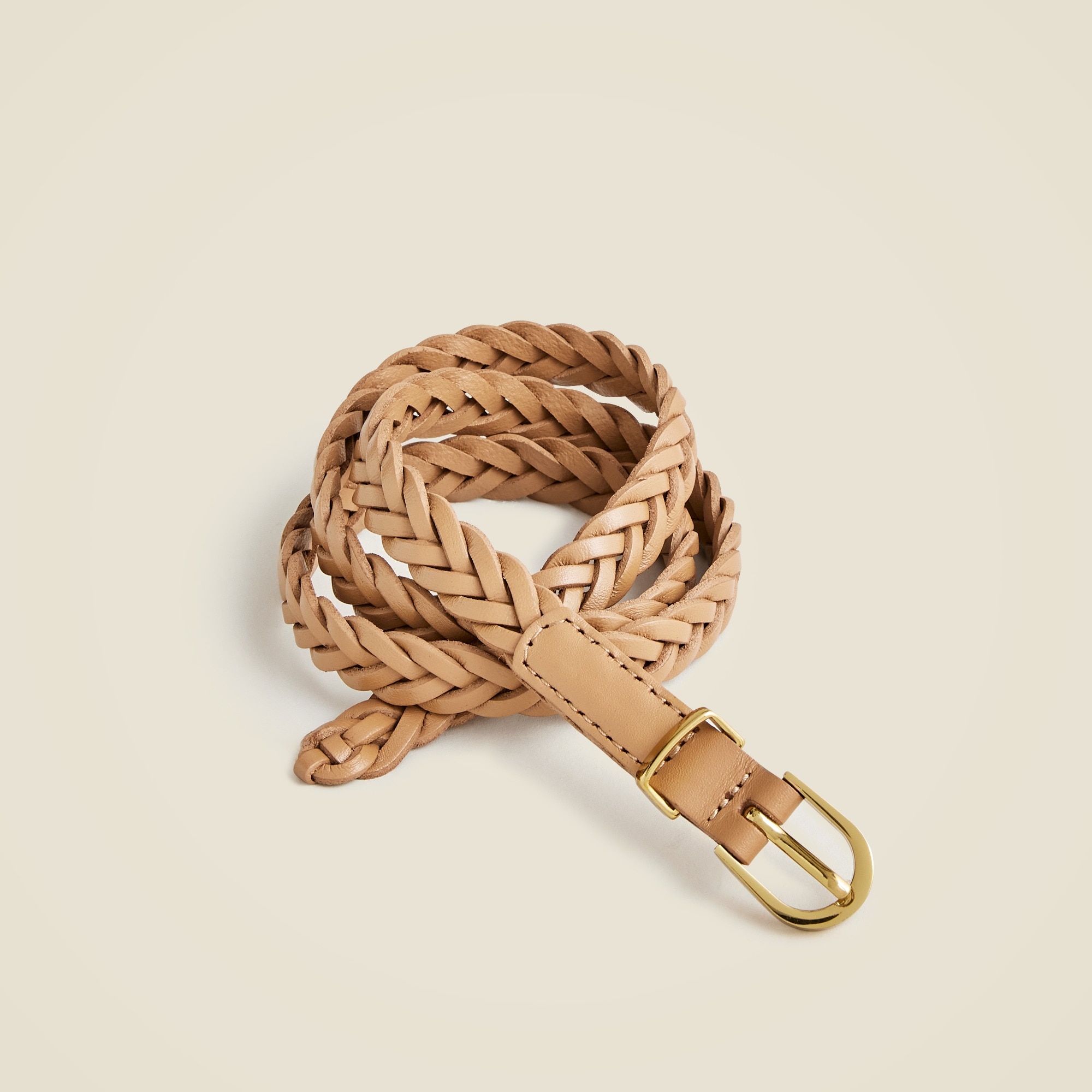  Girls' braided belt in leather