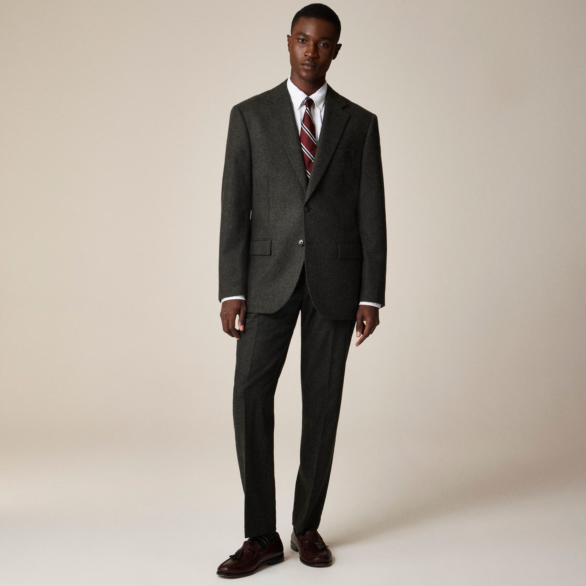 mens Crosby Classic-fit suit jacket in English wool flannel