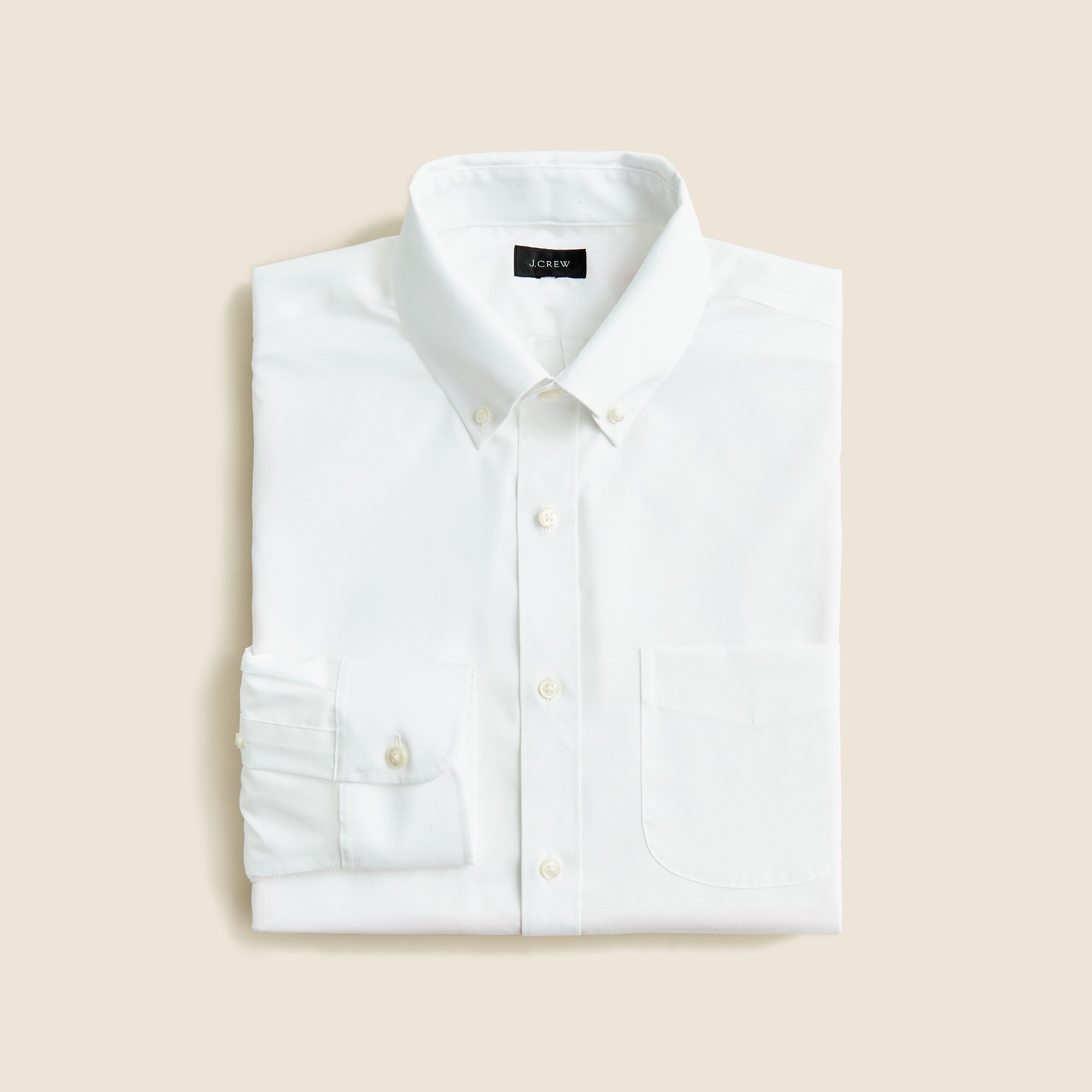 mens Bowery wrinkle-free dress shirt with button-down collar