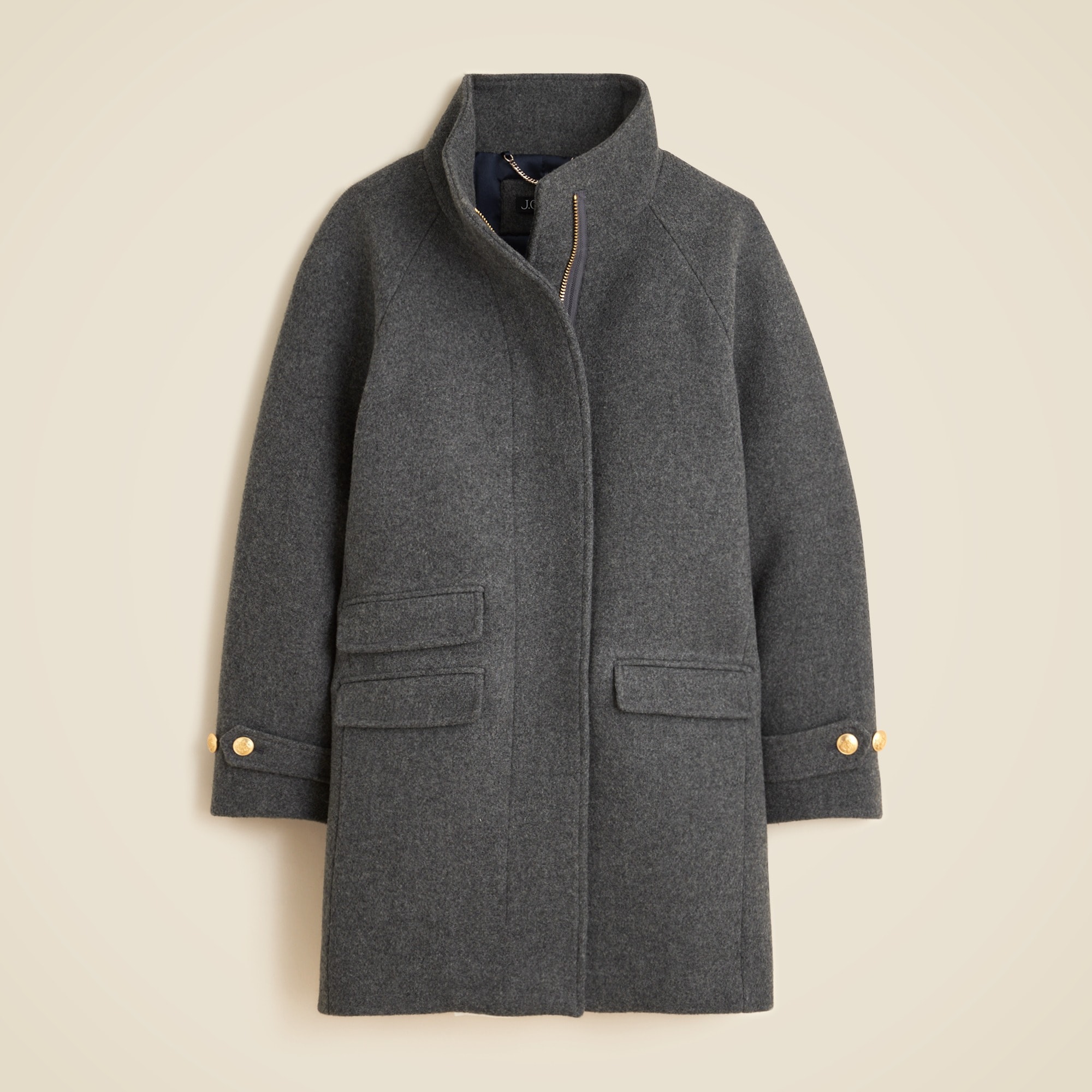 womens Toscana coat in Italian stadium-cloth wool blend