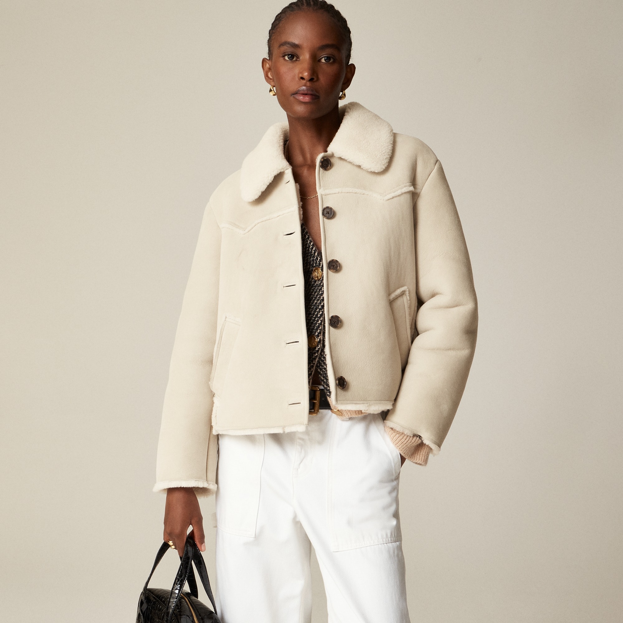 womens Collection shearling jacket