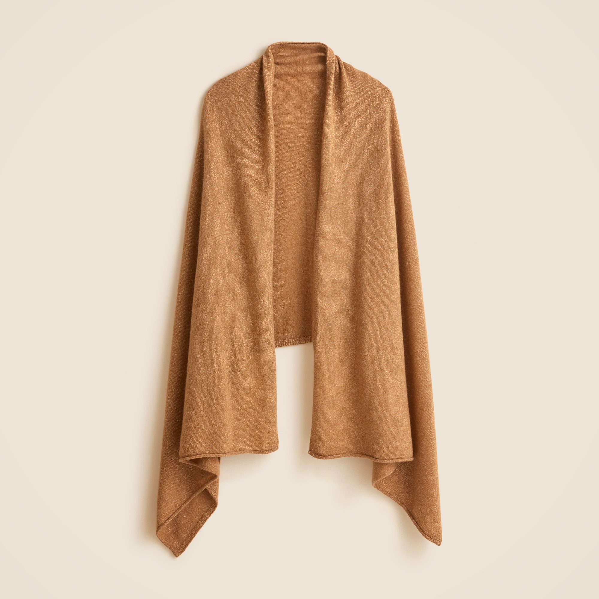 womens Oversized cashmere wrap with Lurex&reg; metallic threads