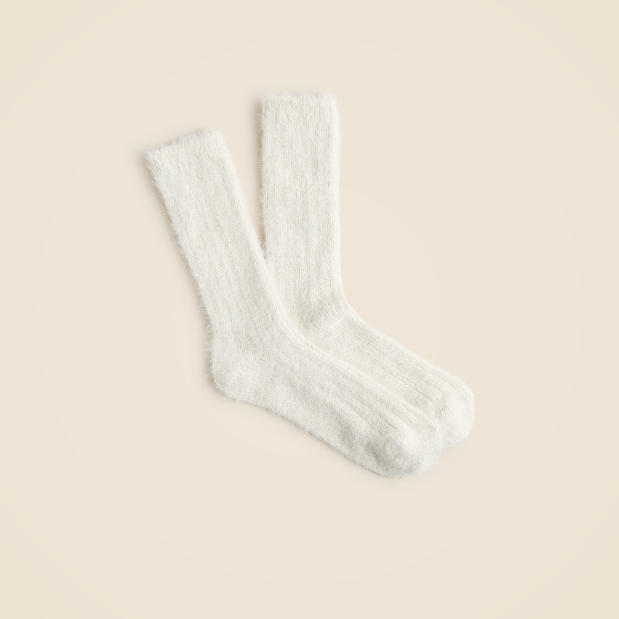  Fuzzy Lurex&reg; metallic threads trouser socks