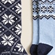 Fair Isle trouser socks two-pack NAVY