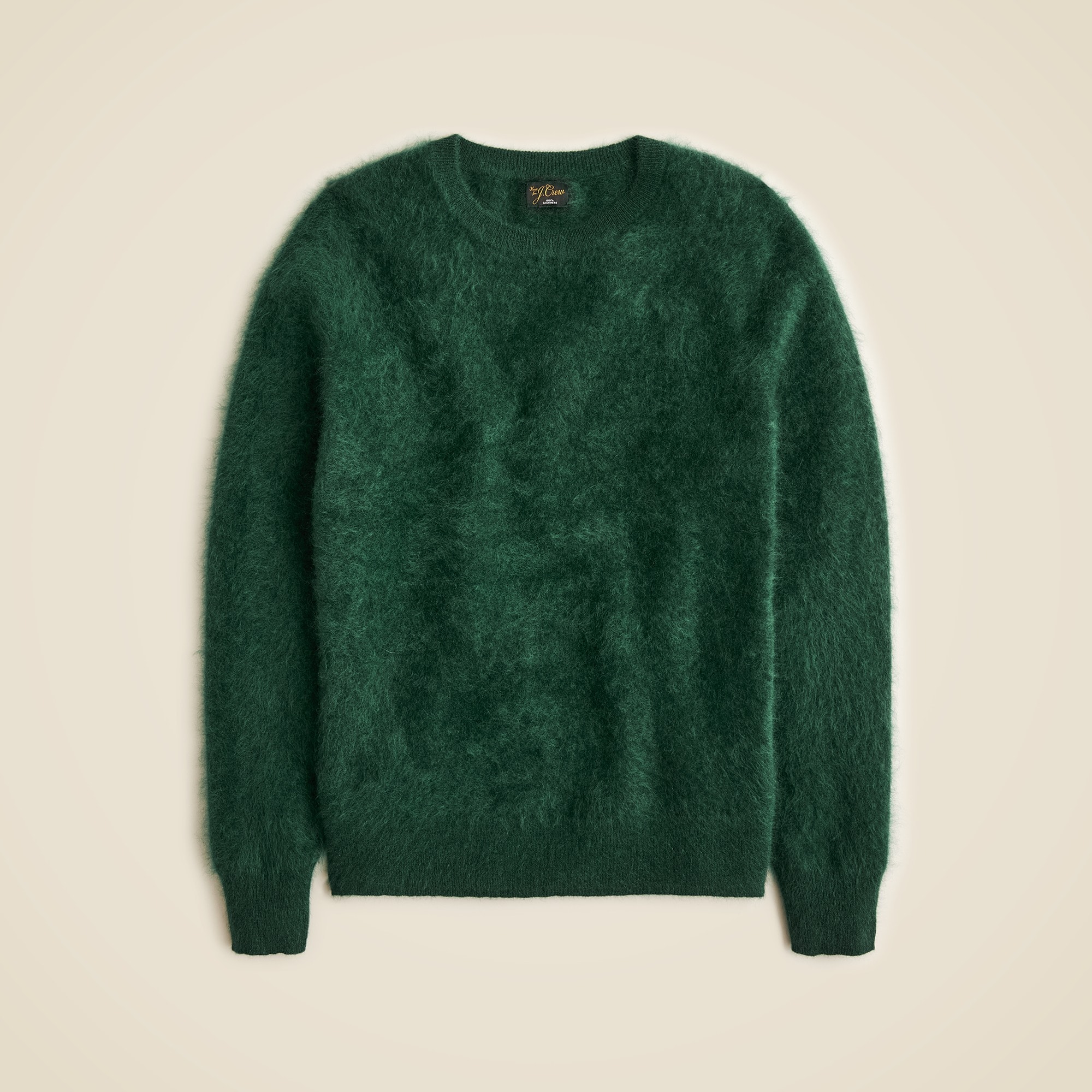 mens Brushed cashmere crewneck sweater