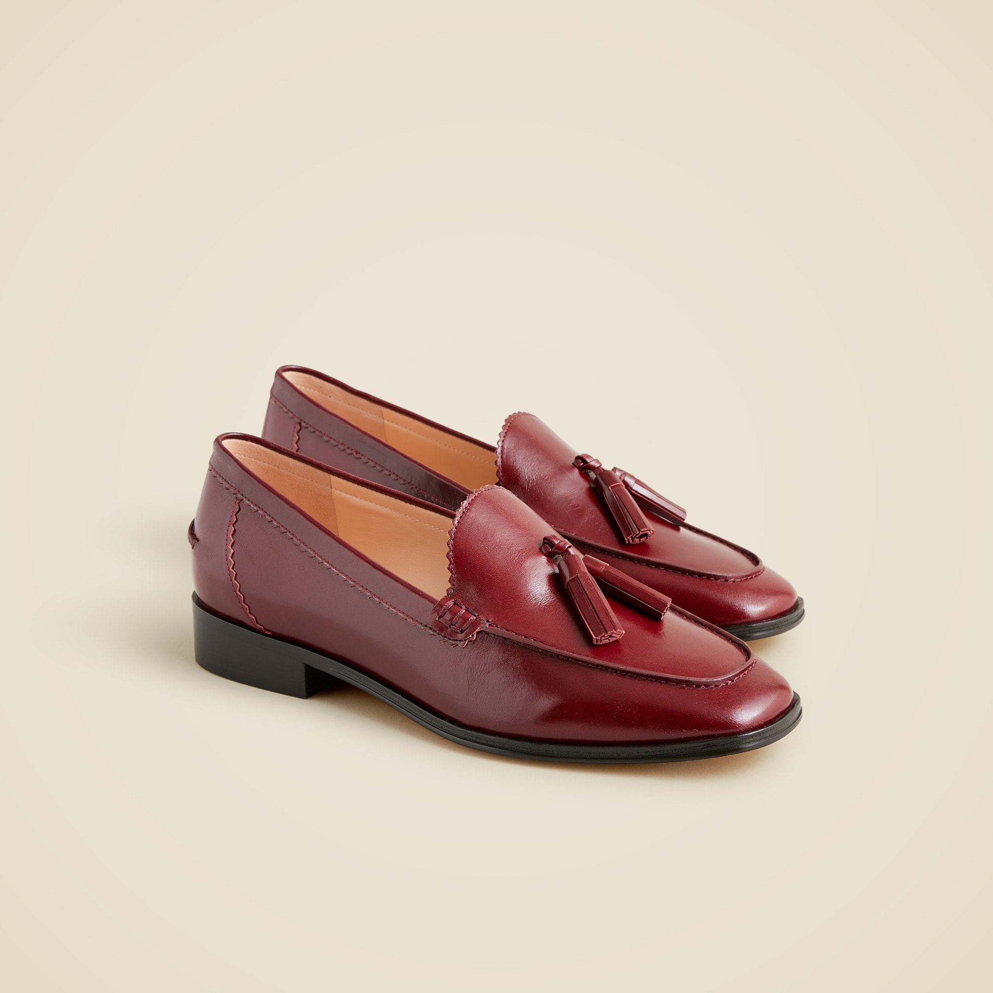 womens Maison tassel loafers in Italian leather