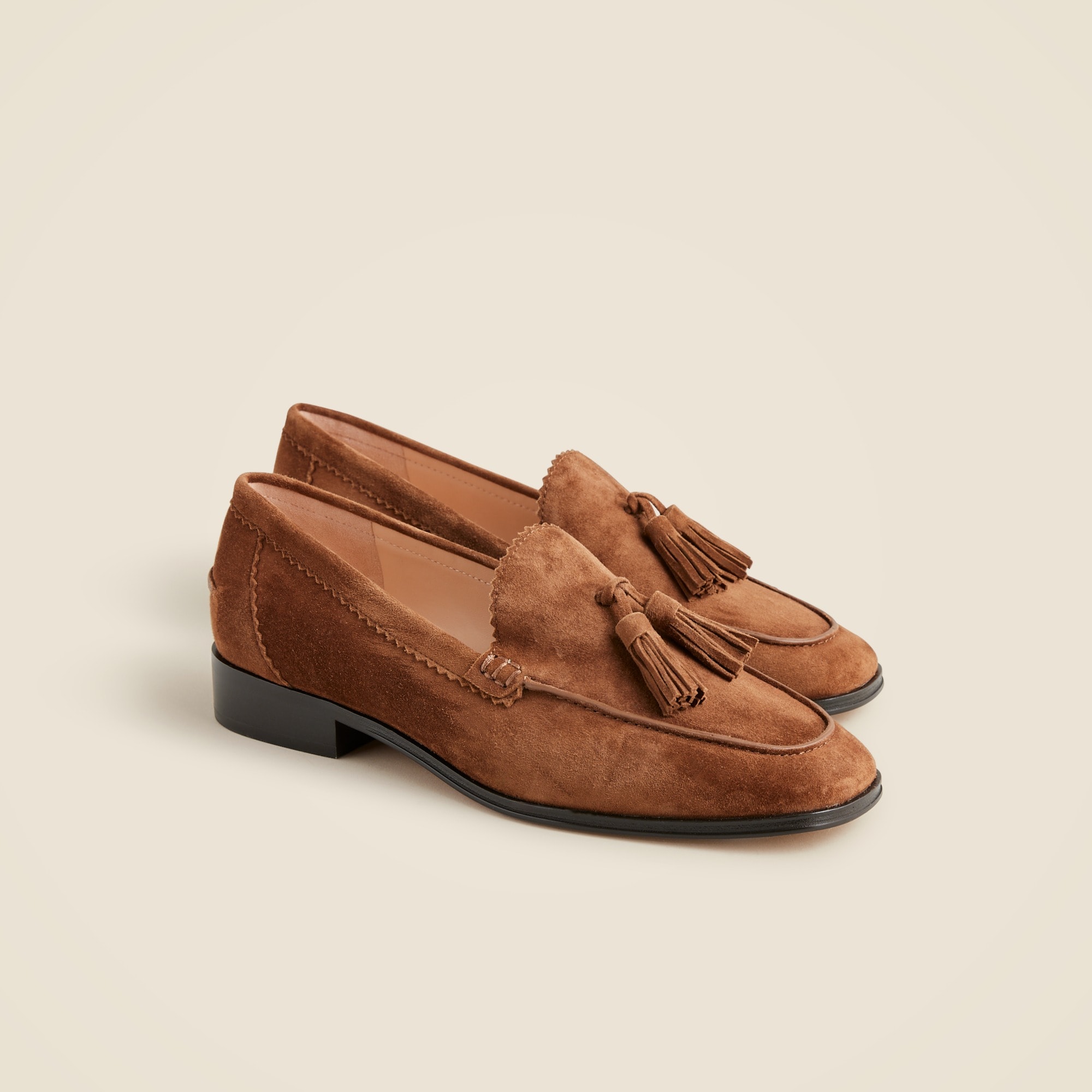 womens Maison tassel loafers in suede