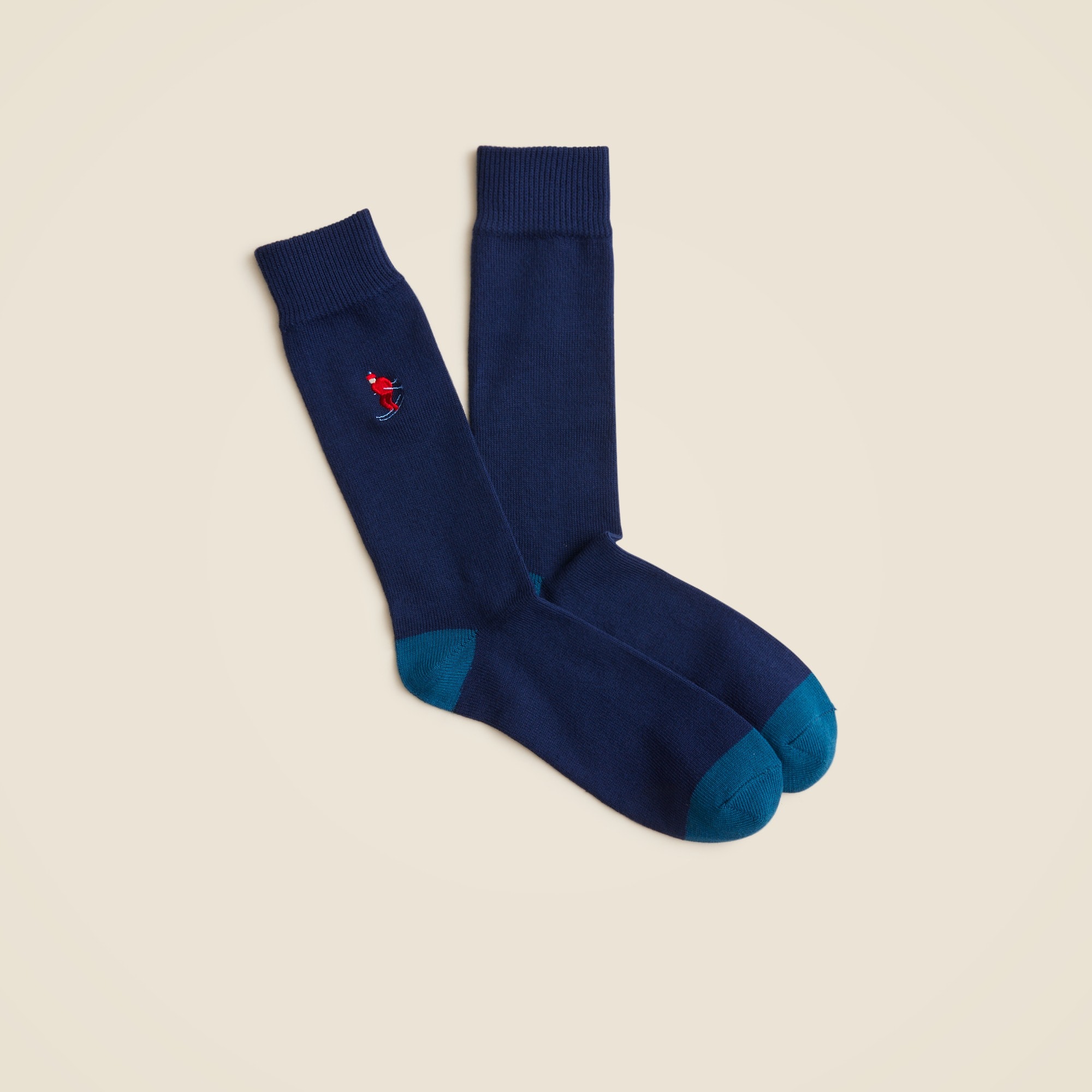 mens Cotton-blend skier critter socks