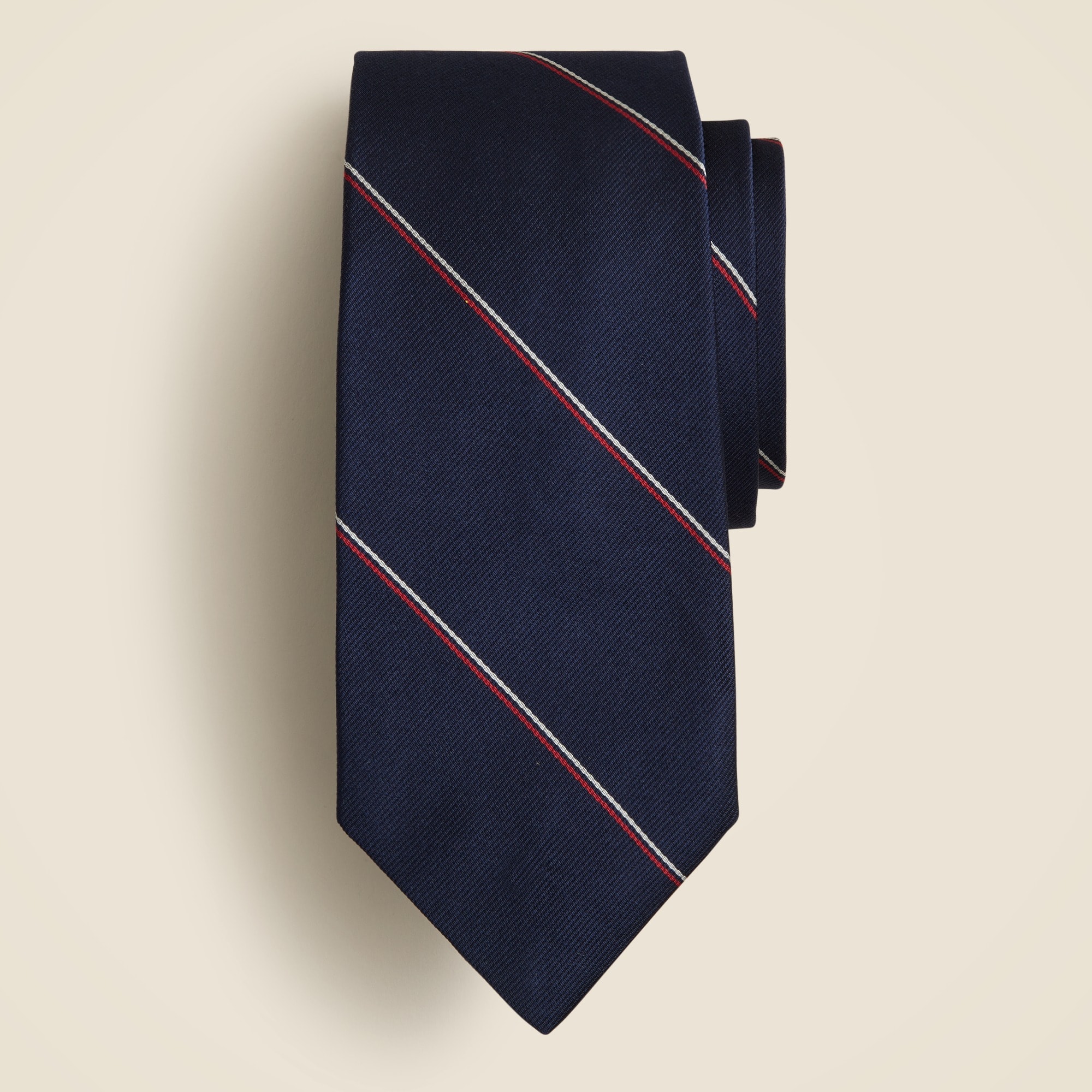 mens English silk tie in stripe