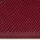 Edie accordion bag in snake-embossed Italian leather MIDNIGHT BURGUNDY