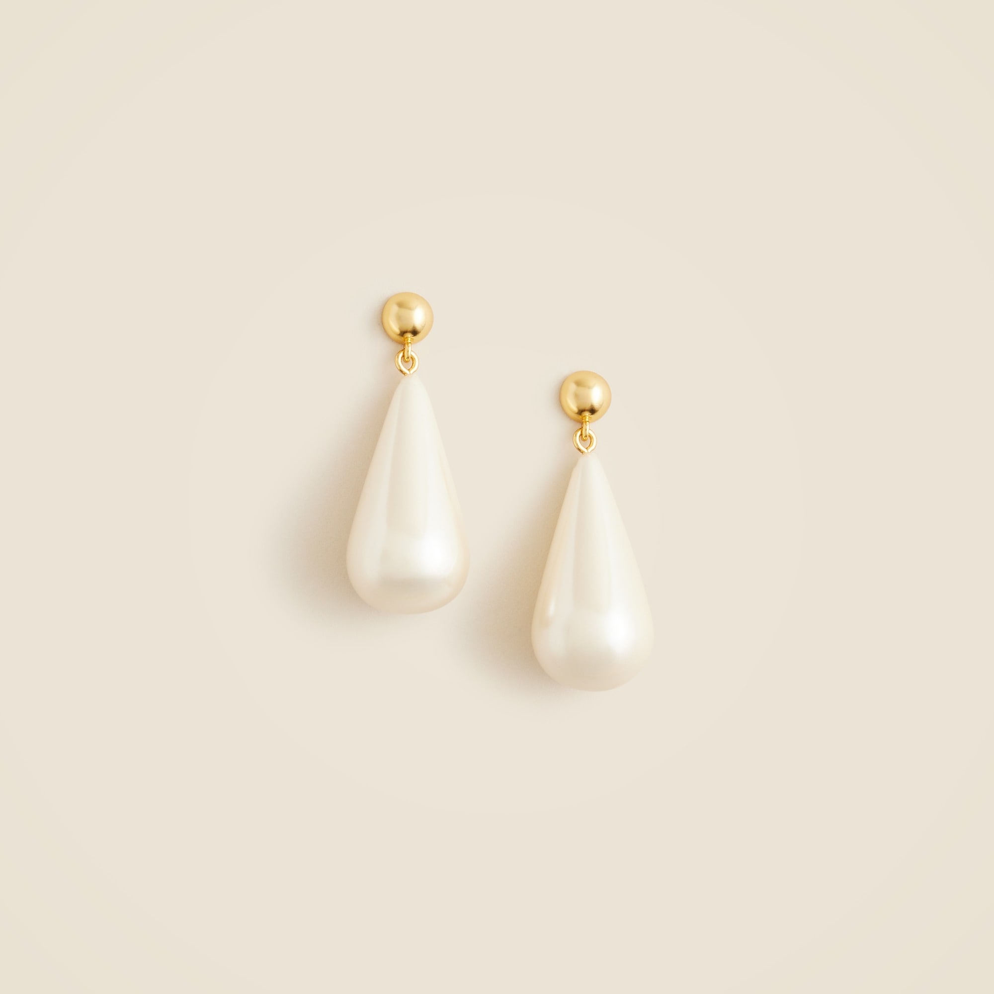 womens Teardrop pearl earrings