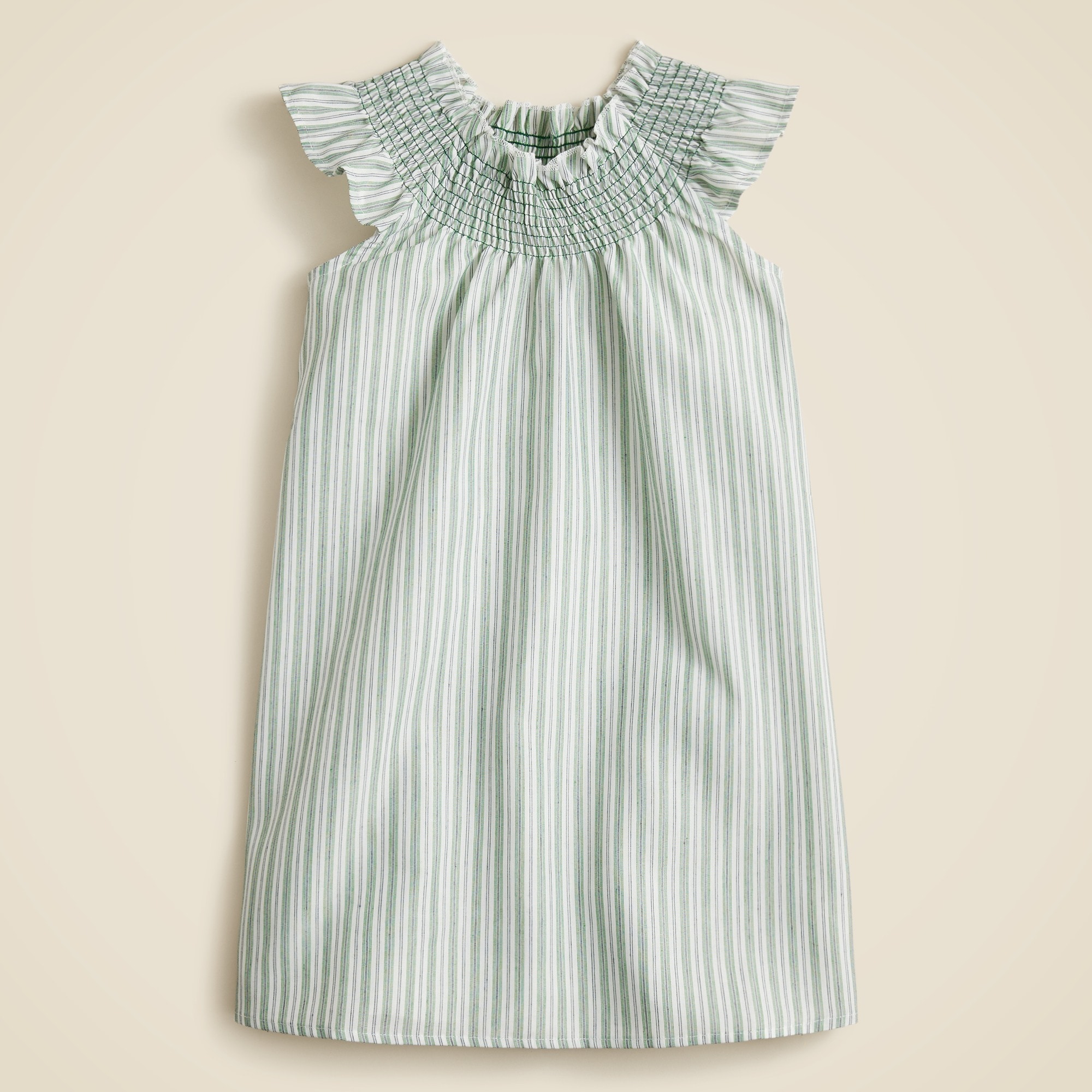  Girls' smocked nightgown in stripe