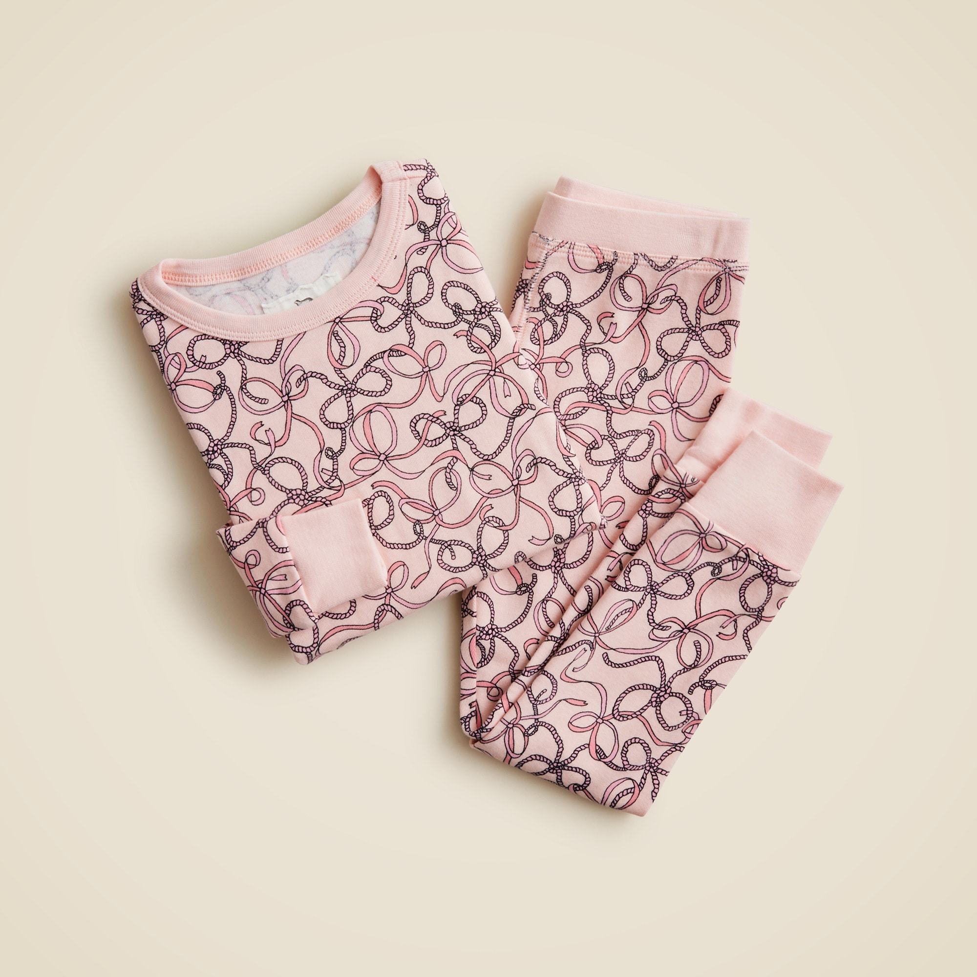 girls Girls' long-sleeve printed sleep set