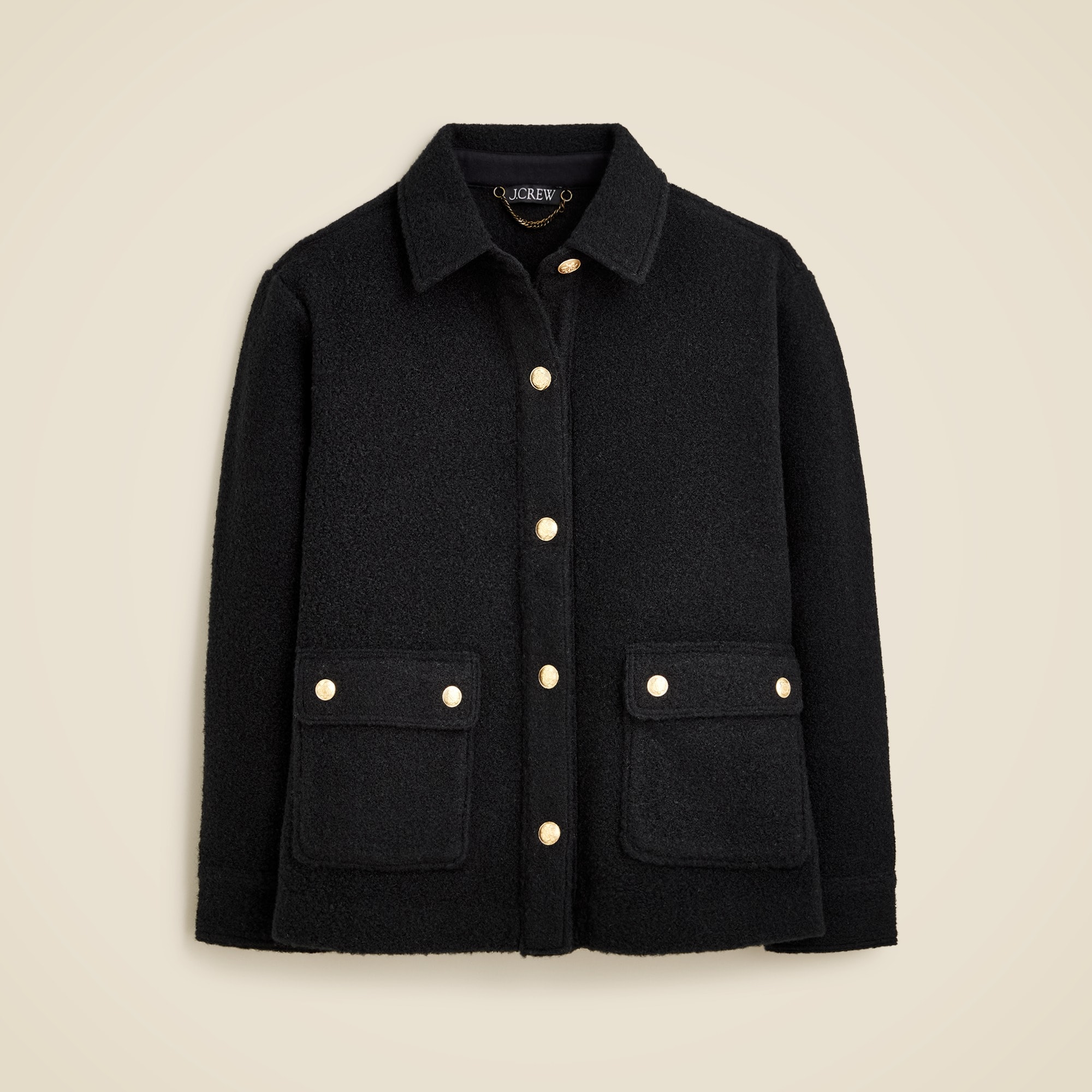  Boucl&eacute; shirt-jacket